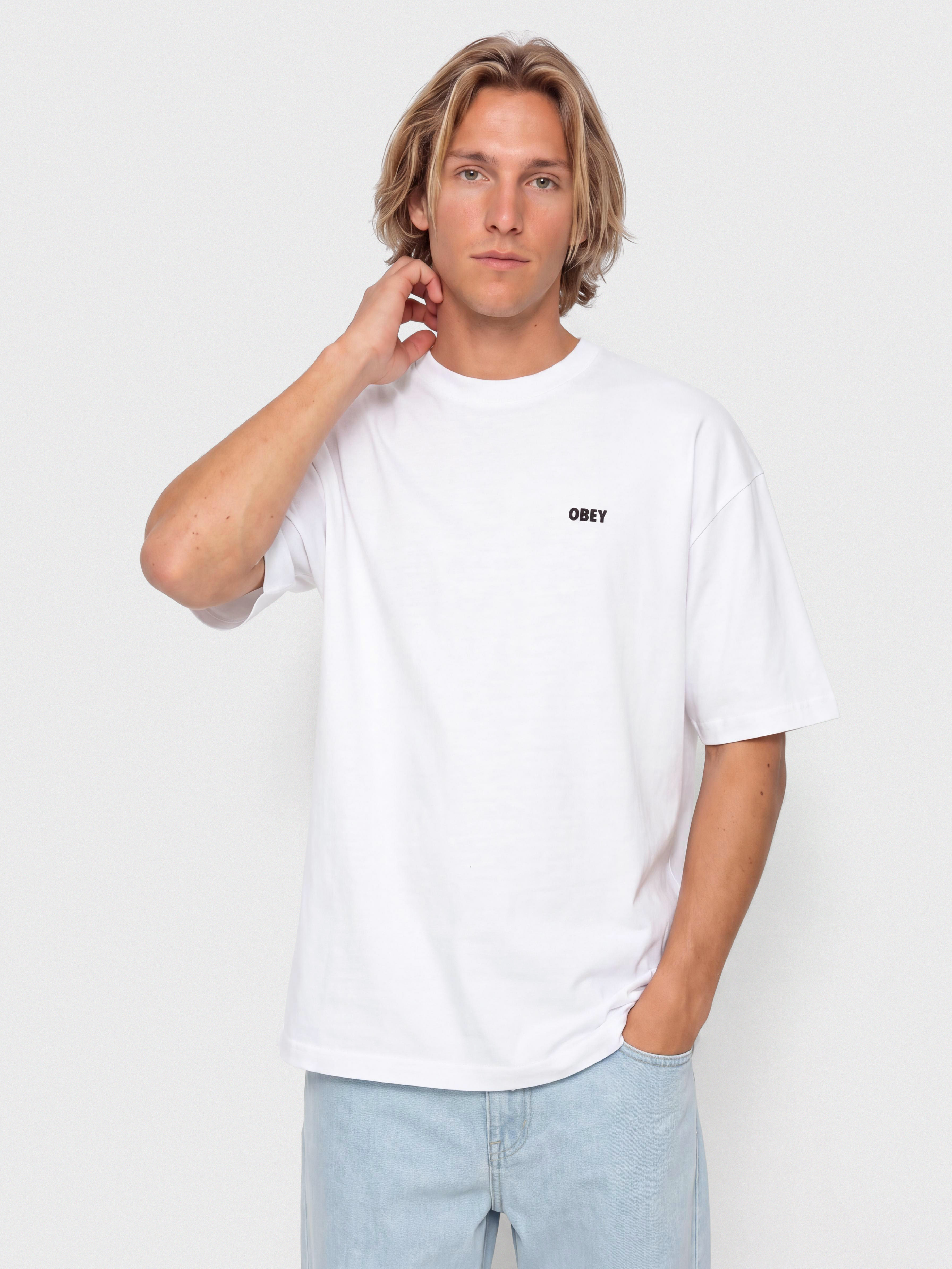 Tricou OBEY Established Works Bold (white)