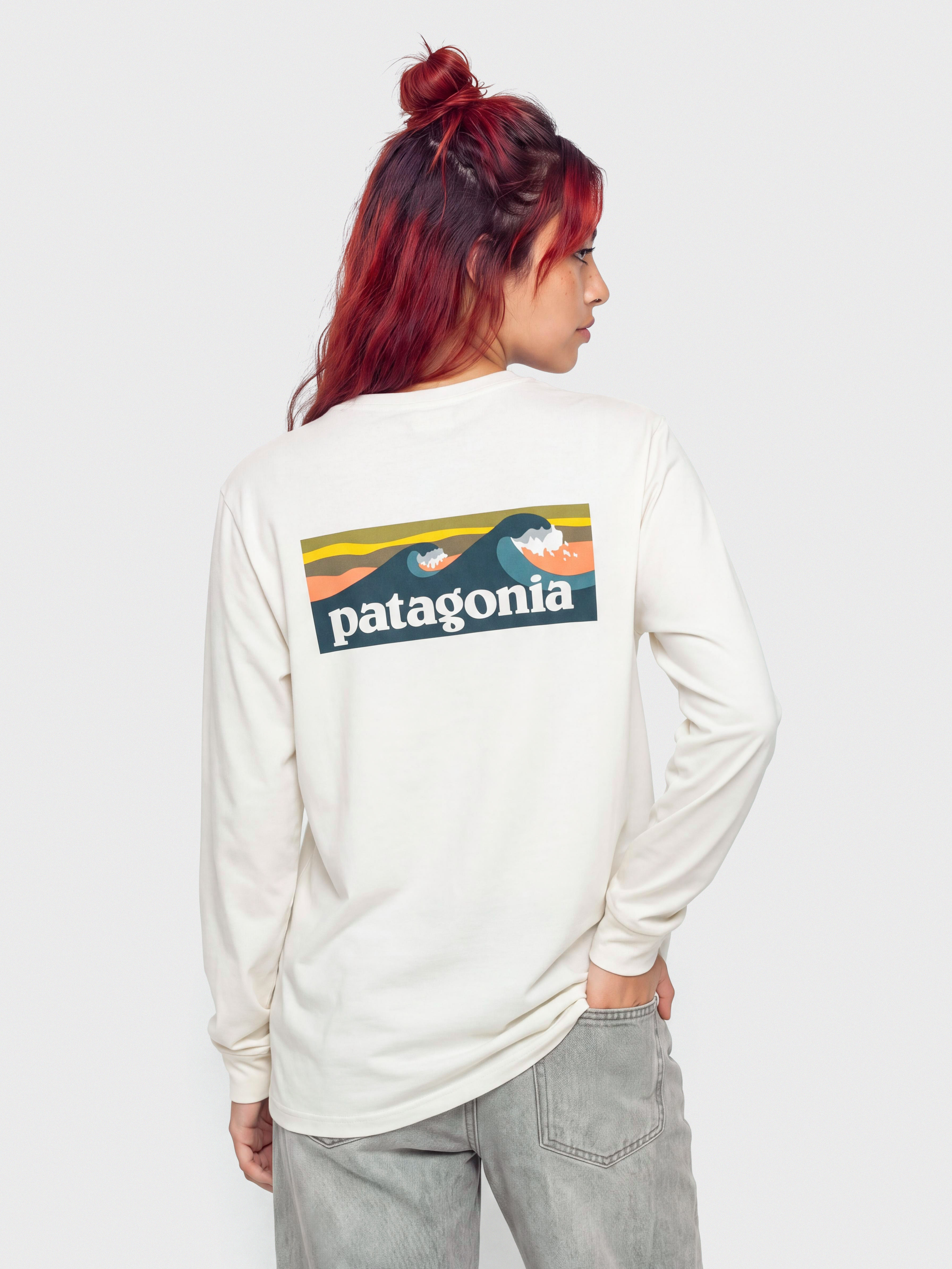 Longsleeve Patagonia Cap Cool Daily Boardshort Logo Wmn