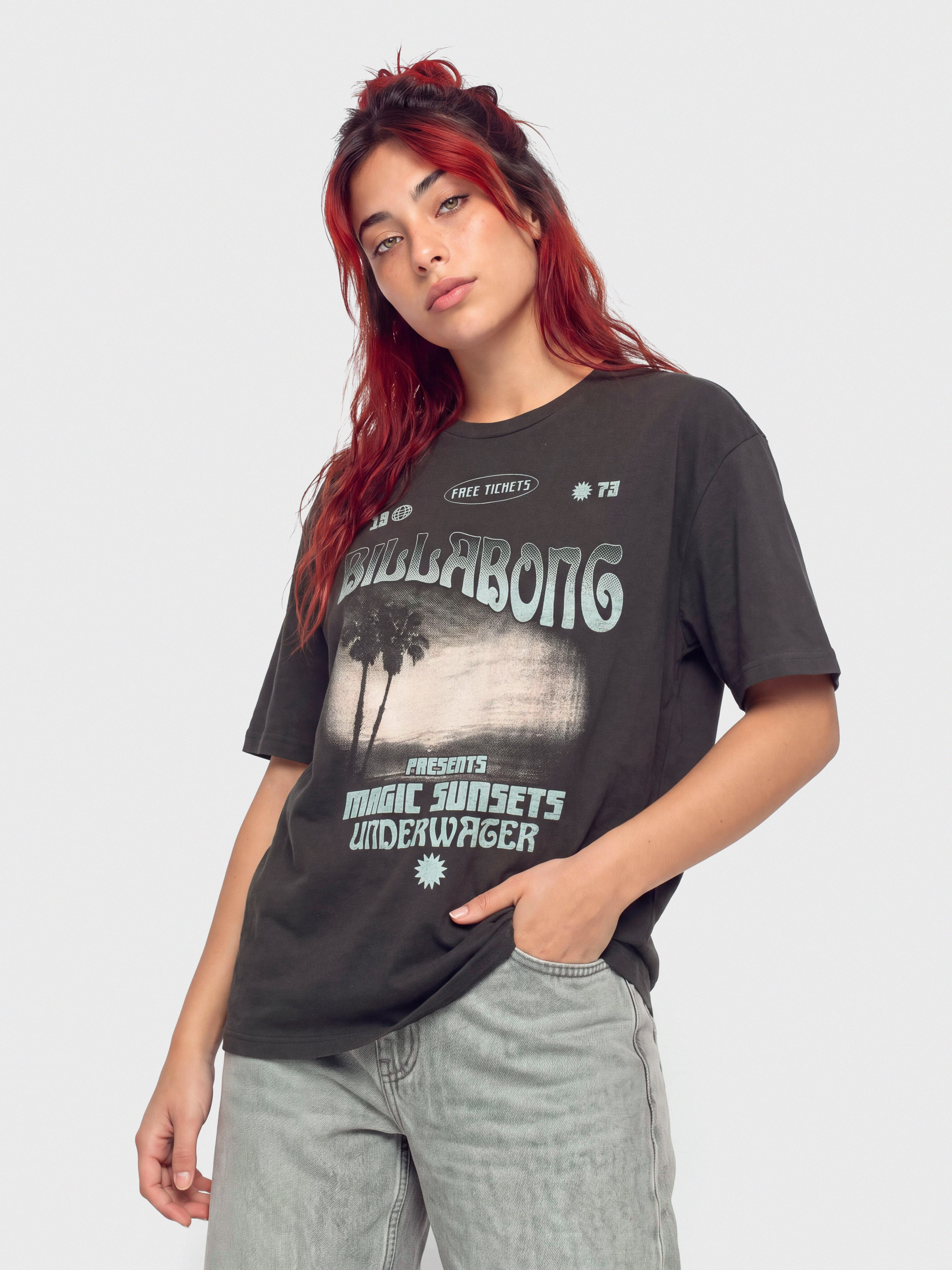 Tricou Billabong Take A Tour Wmn (off black)