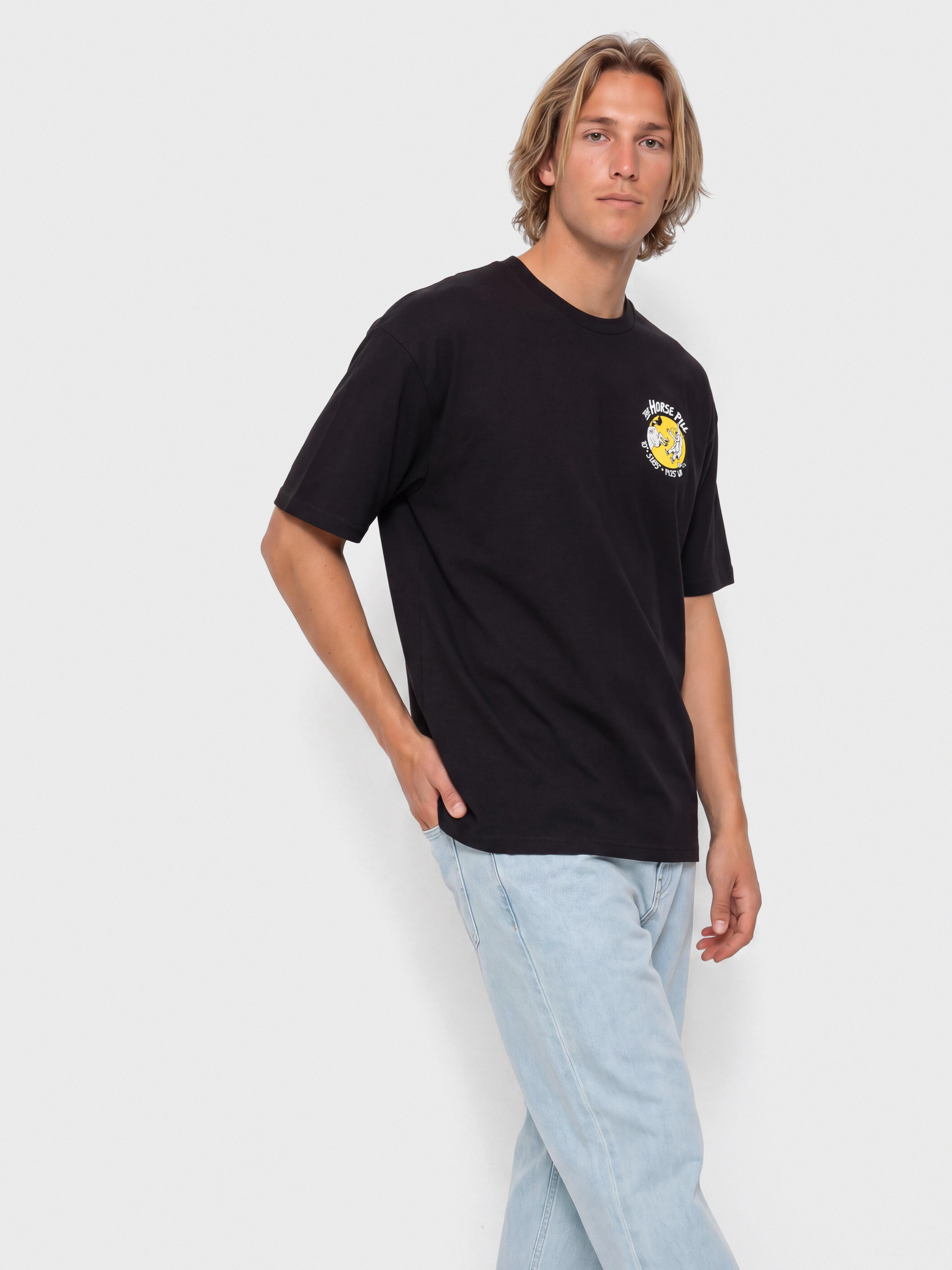 Tricou Antihero Horse Pill (black w/yellow&white prints)