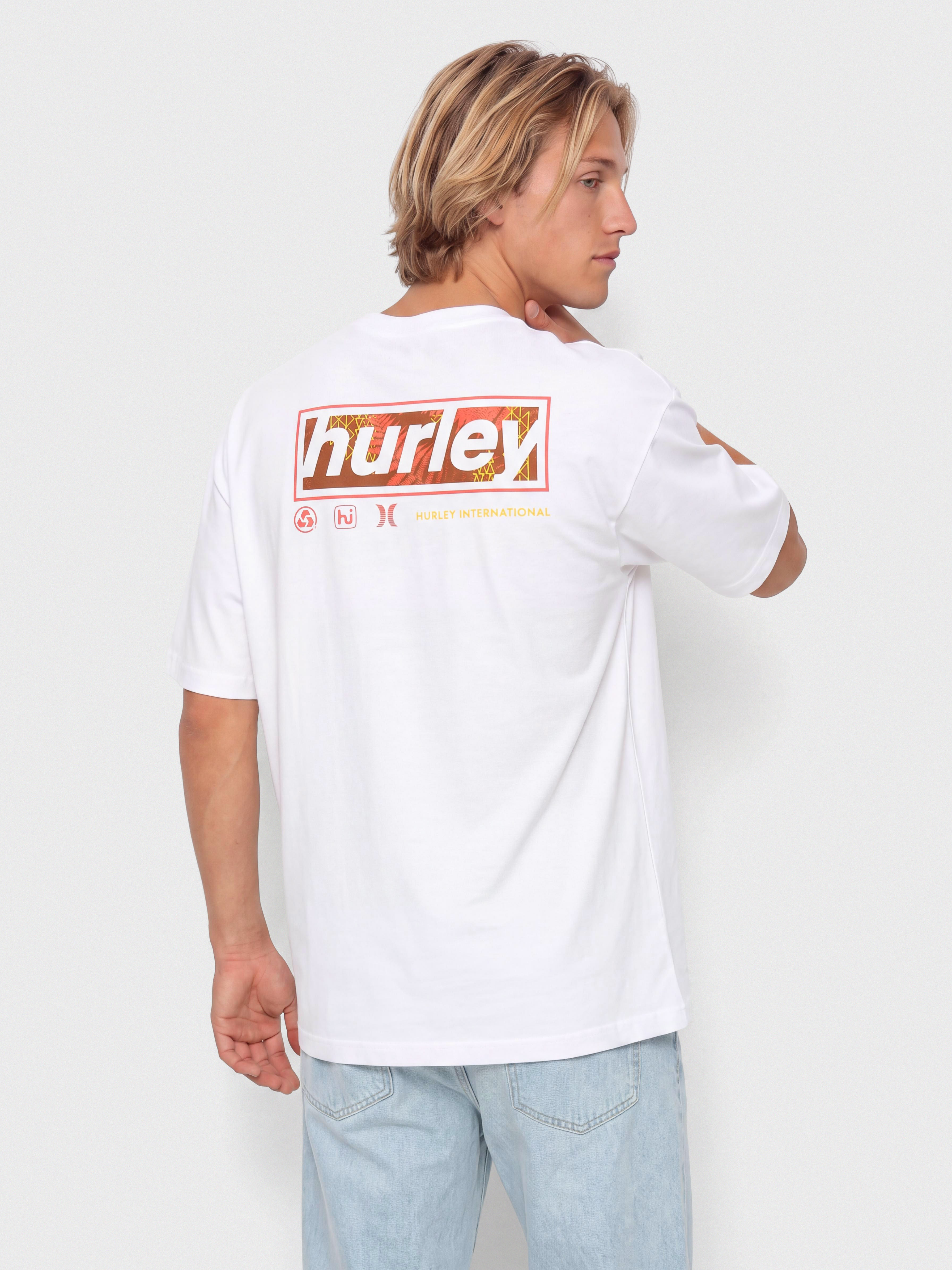 Tricou Hurley Throwback Fill (white)