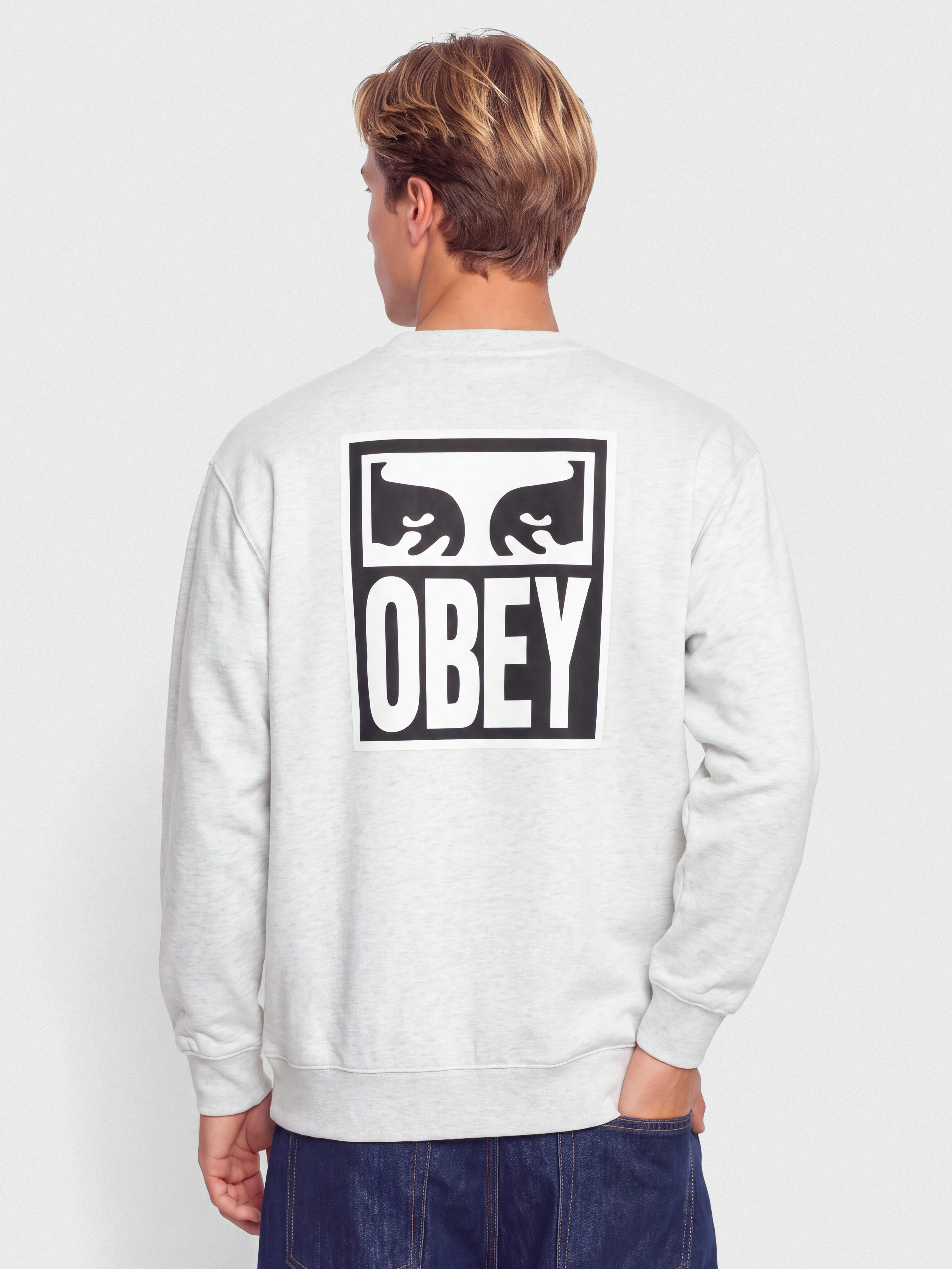 Hanorac OBEY Eyes Icon (heather grey)