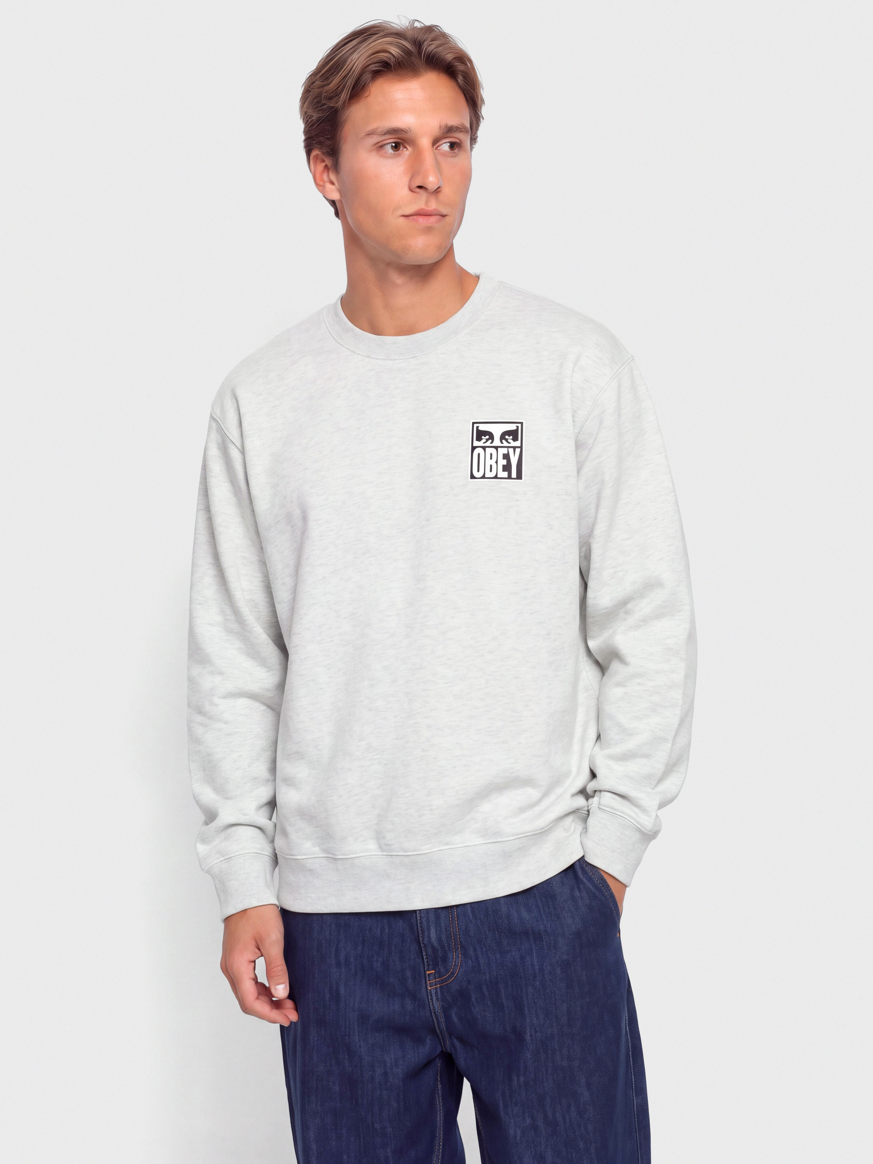 Hanorac OBEY Eyes Icon (heather grey)