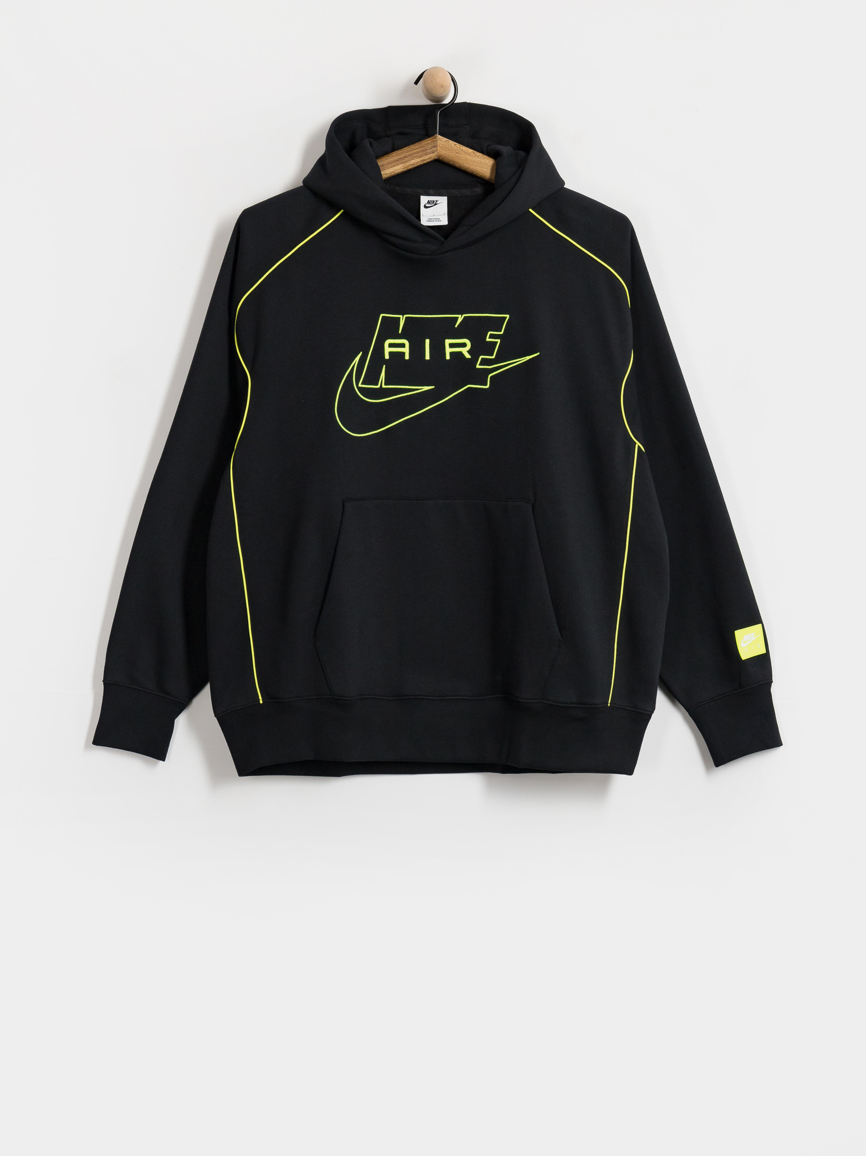 Hanorac cu glugă Nike SB Nike Air HD (black/volt/volt)