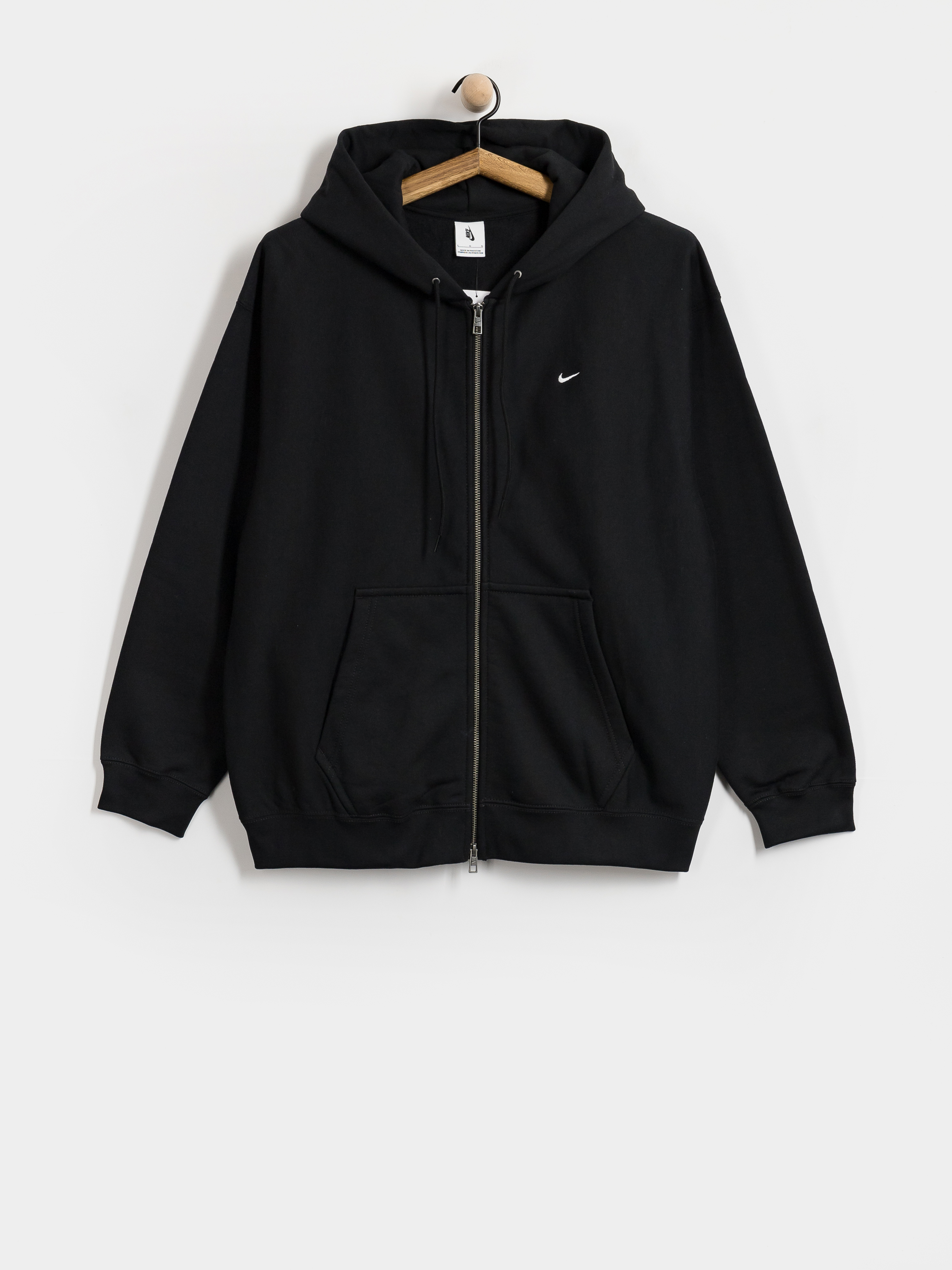 Hanorac cu glugă Nike SB Solo Swoosh ZHD (black/black/white)