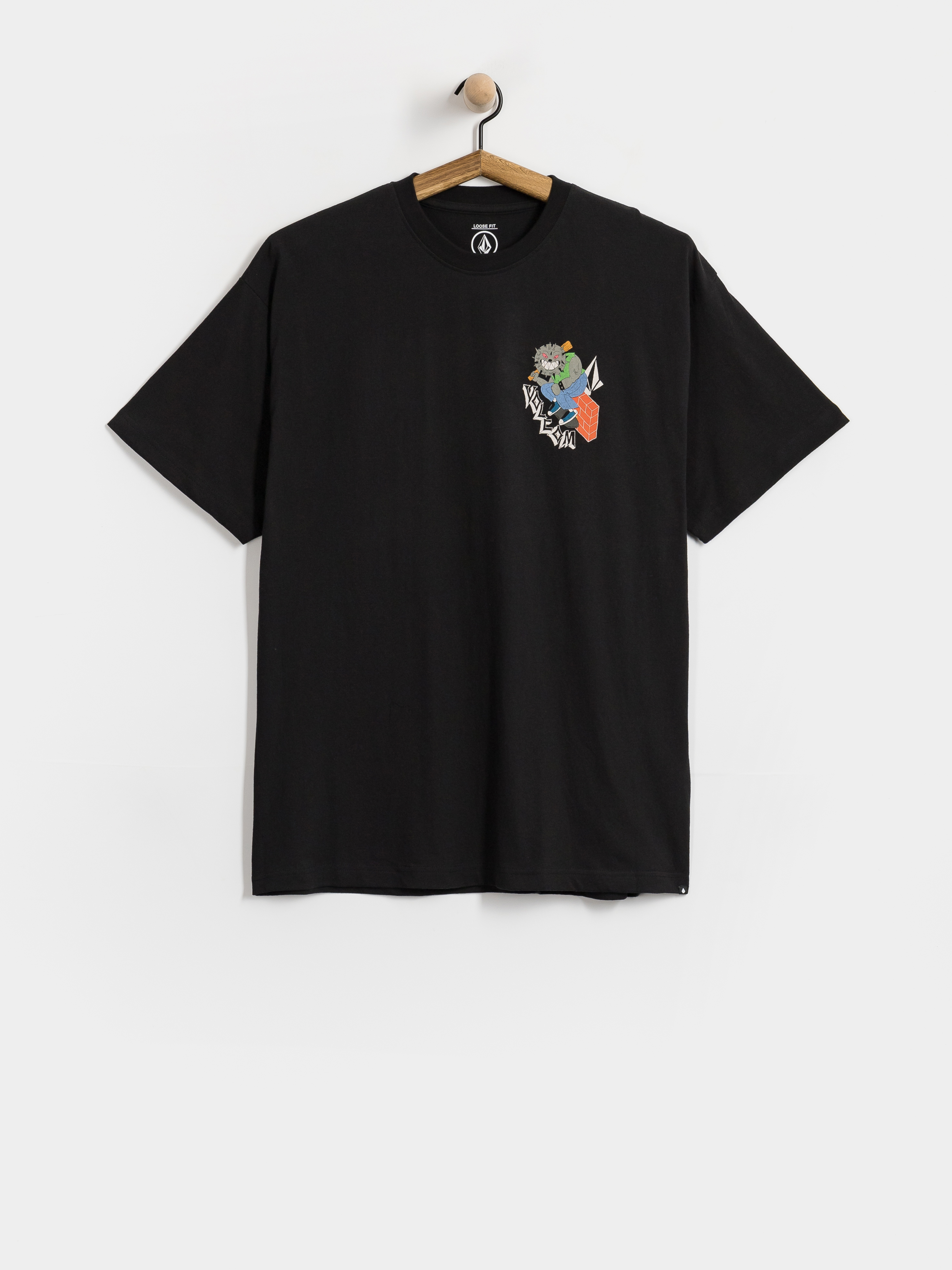 Tricou Volcom Sk8 Break Lse (black)
