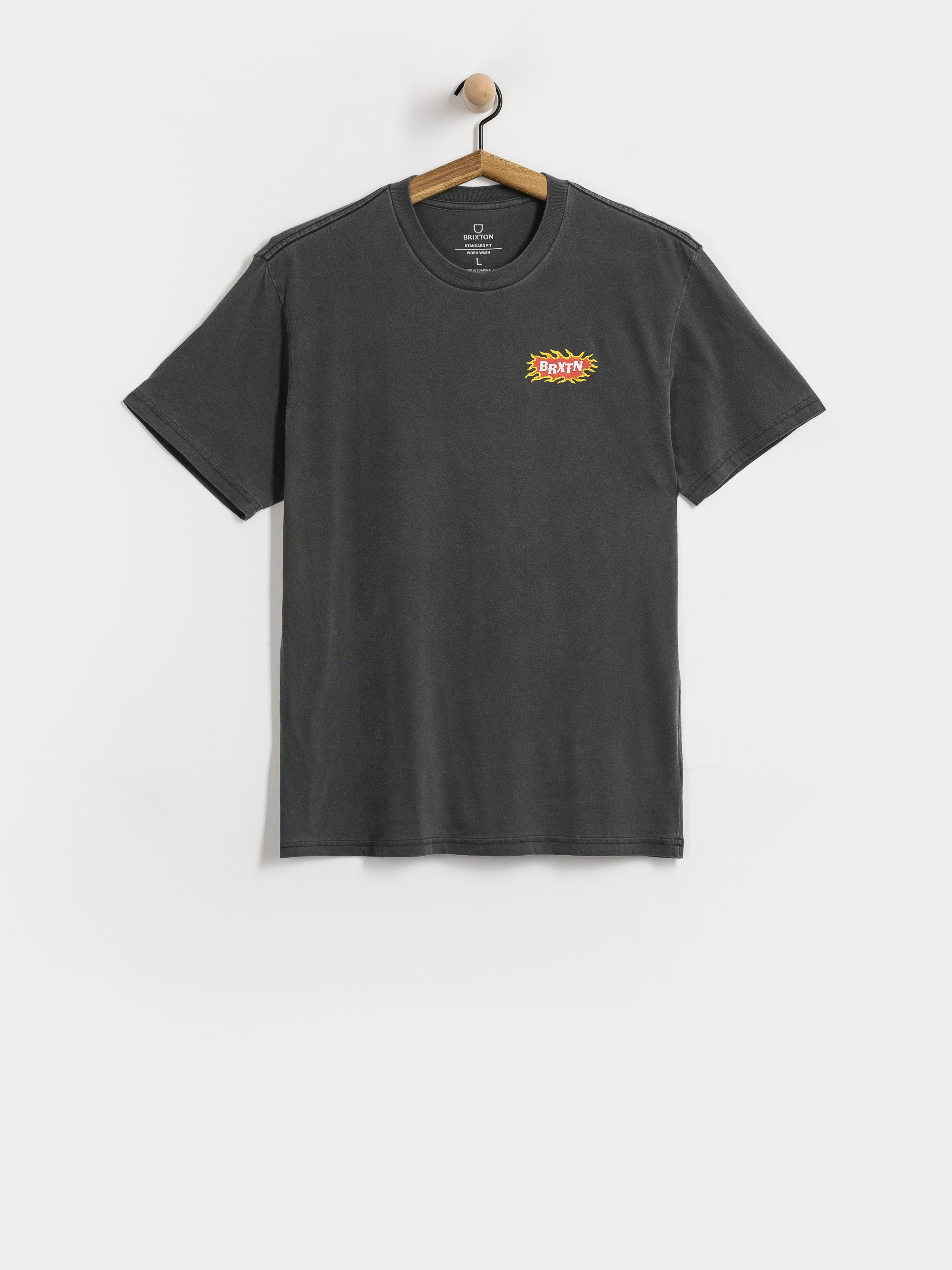 Tricou Brixton Blazing Stnd (black worn wash)