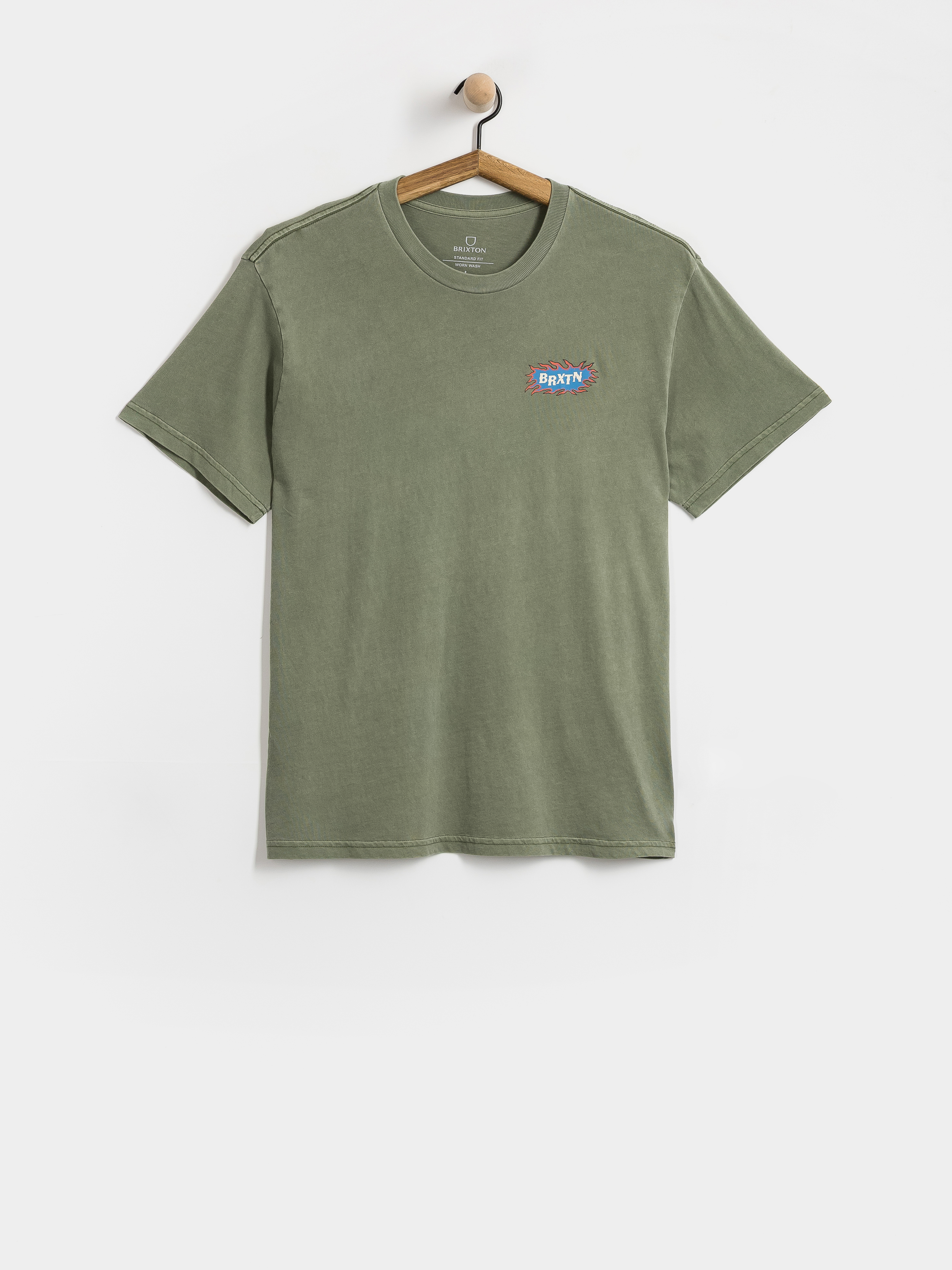 Tricou Brixton Blazing Stnd (olive surplus worn wash)