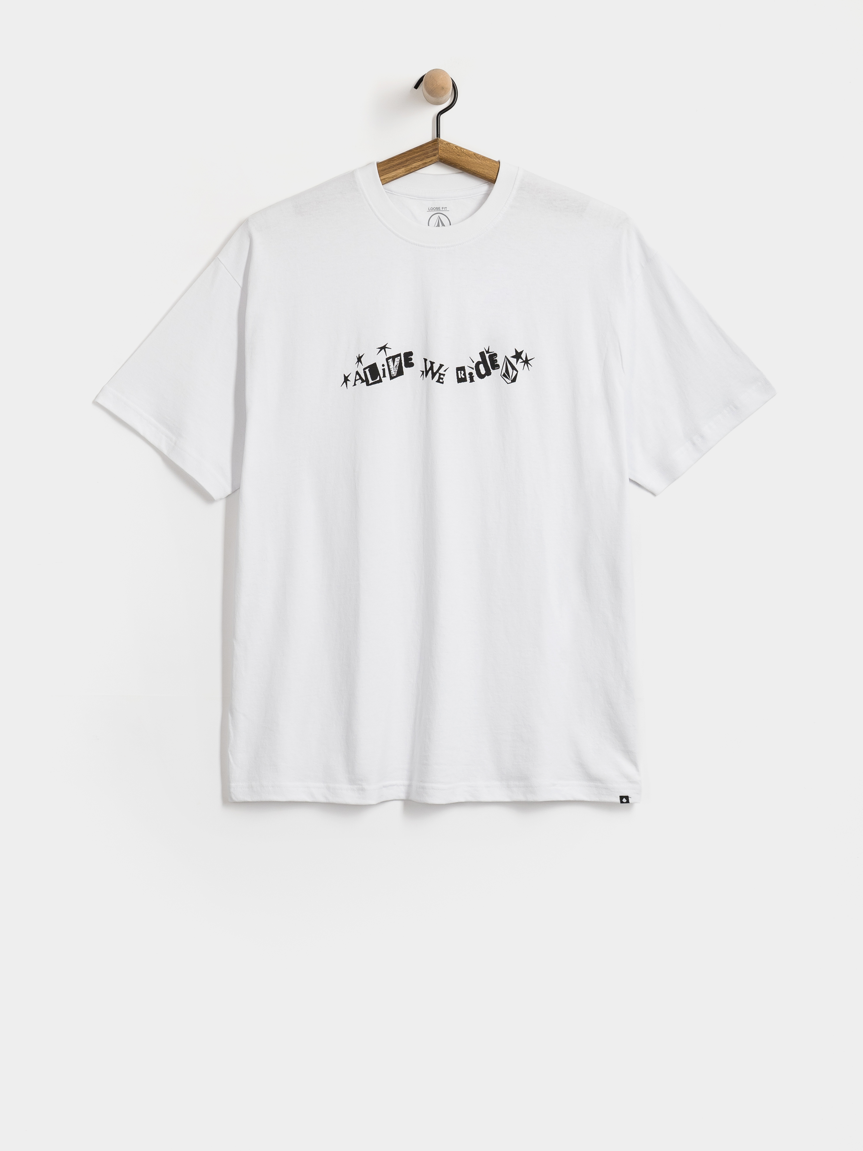 Tricou Volcom Alive We Ride Lse (white)