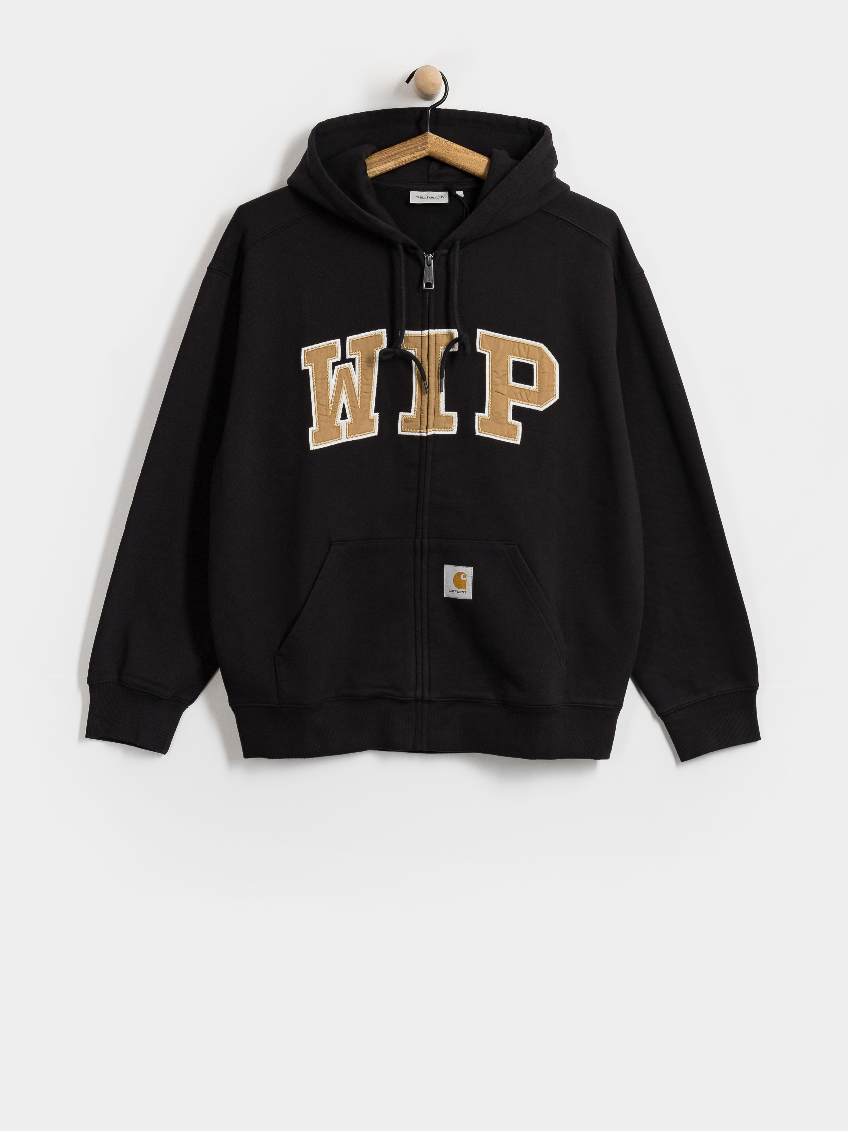 Hanorac cu glugă Carhartt WIP WIP ZHD (black/stone washed)