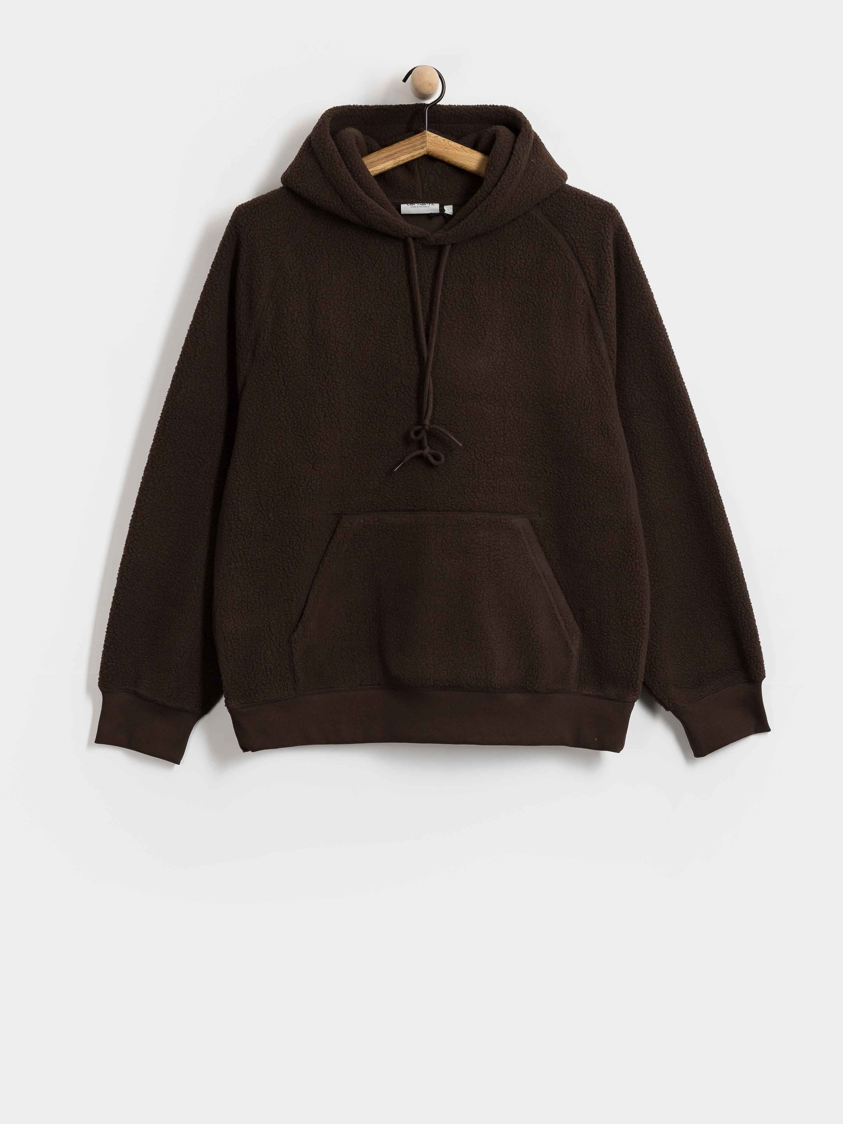 Hanorac din fleece Carhartt WIP Hooded Limn C (tobacco)
