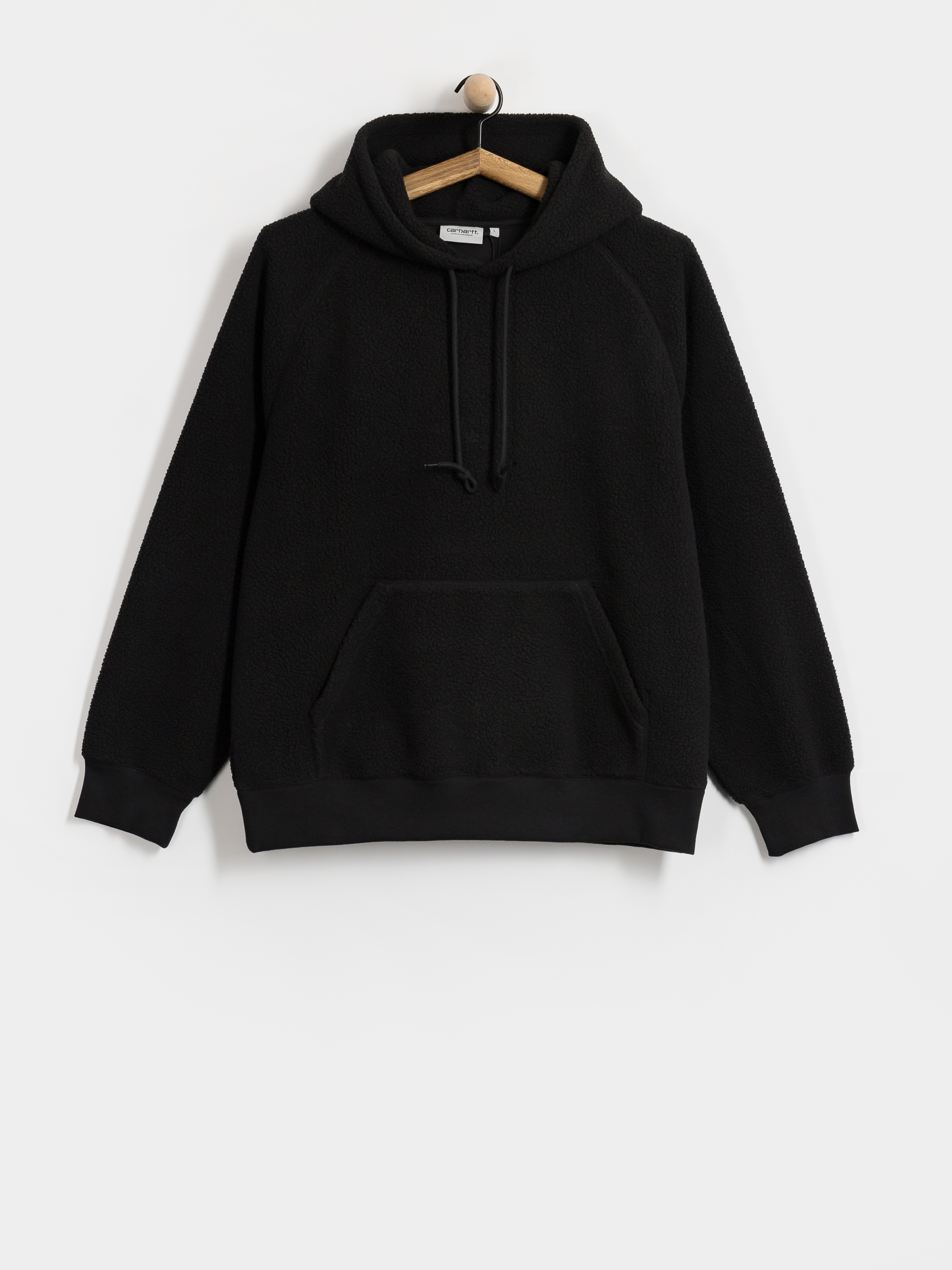 Hanorac din fleece Carhartt WIP Hooded Limn C (black)