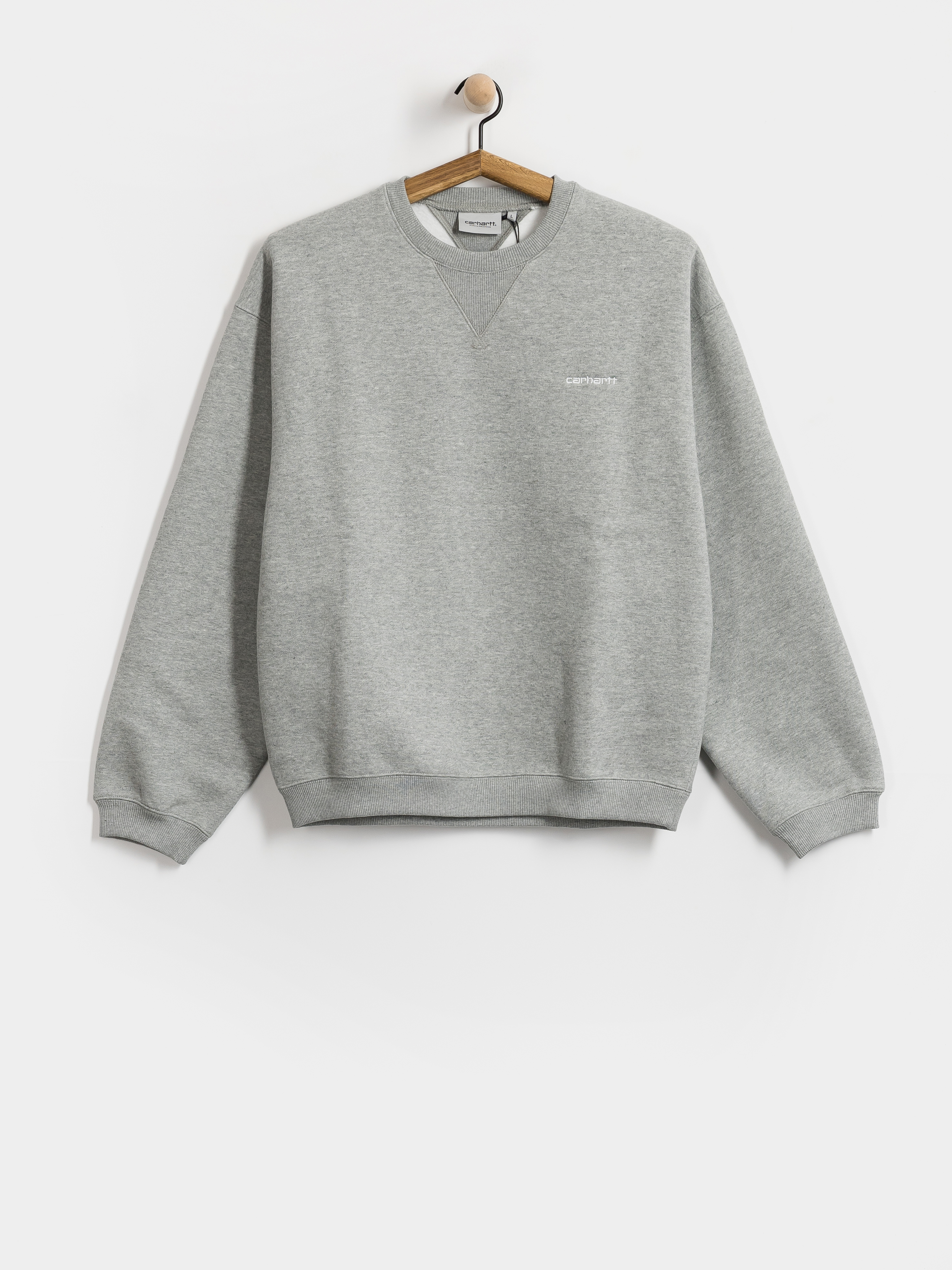 Hanorac Carhartt WIP Ebbert (grey heather/white)