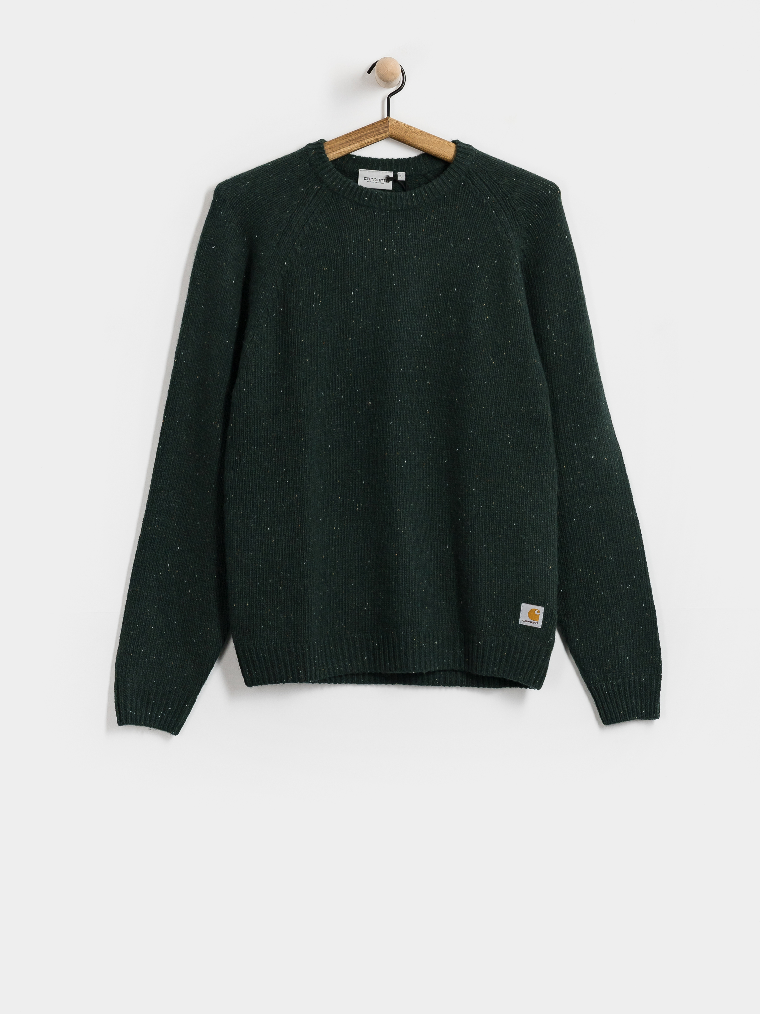 Pulover Carhartt WIP Anglistic (speckled dark scarab)