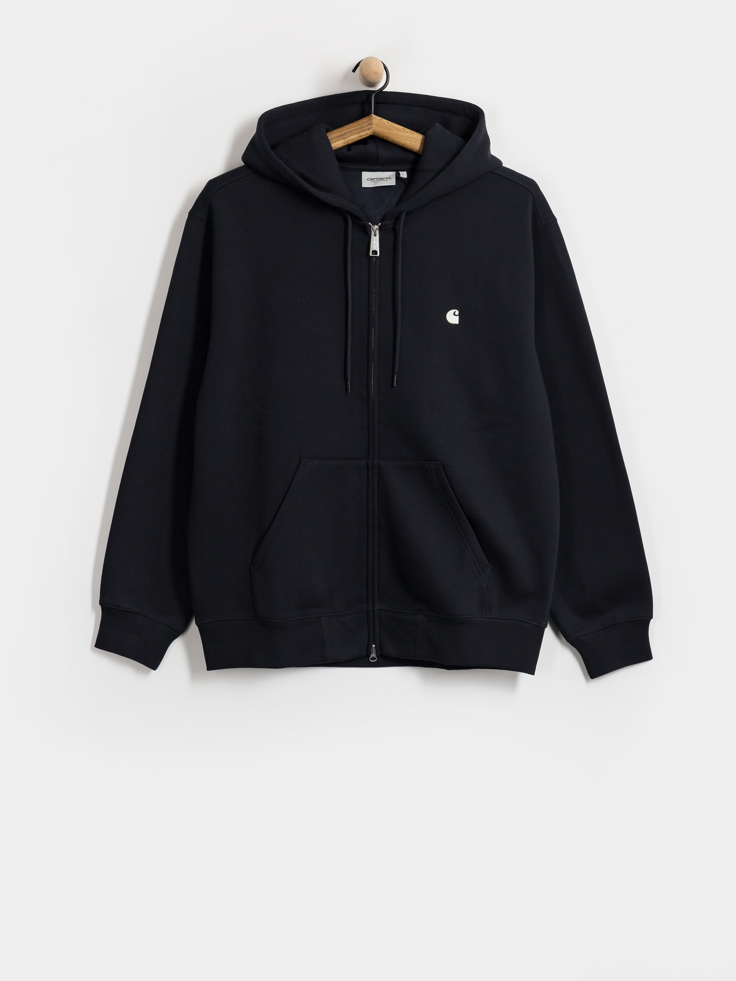 Hanorac cu glugă Carhartt WIP Mack ZHD (dark navy/wax)