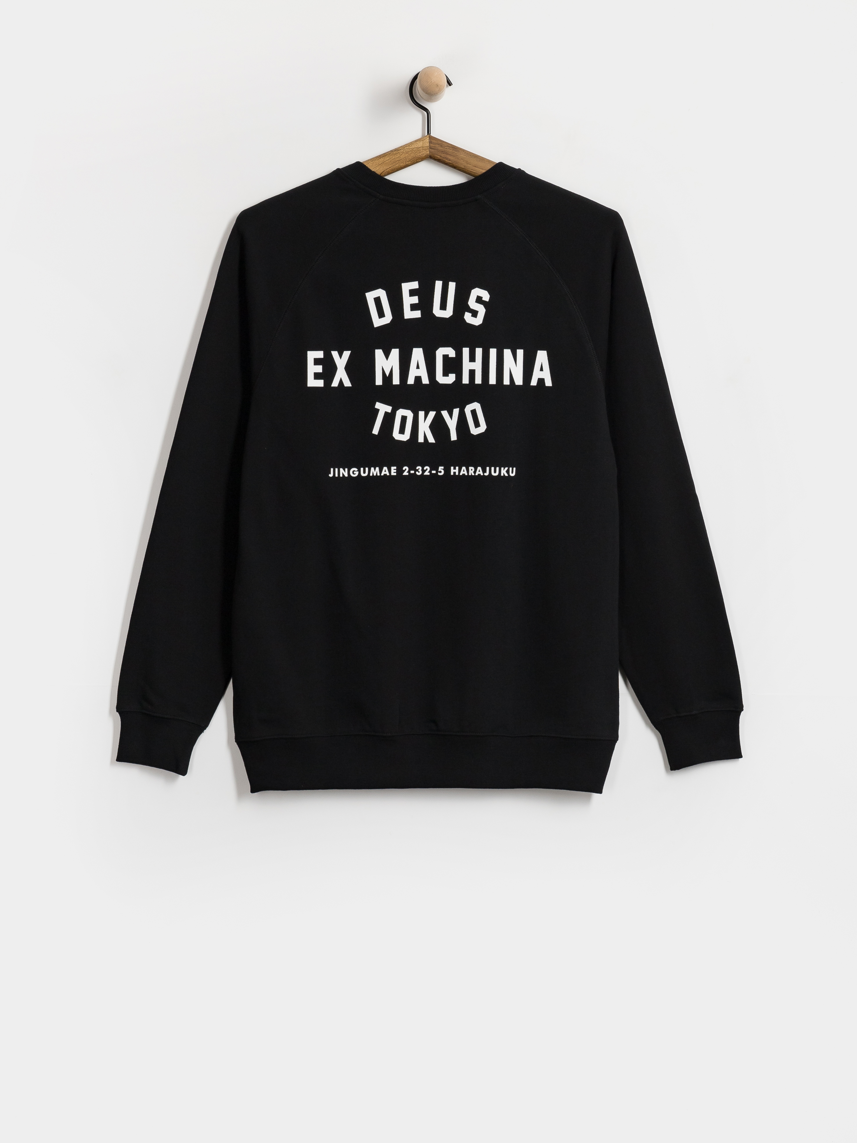 Hanorac Deus Ex Machina Harajuku Address Crew (black)