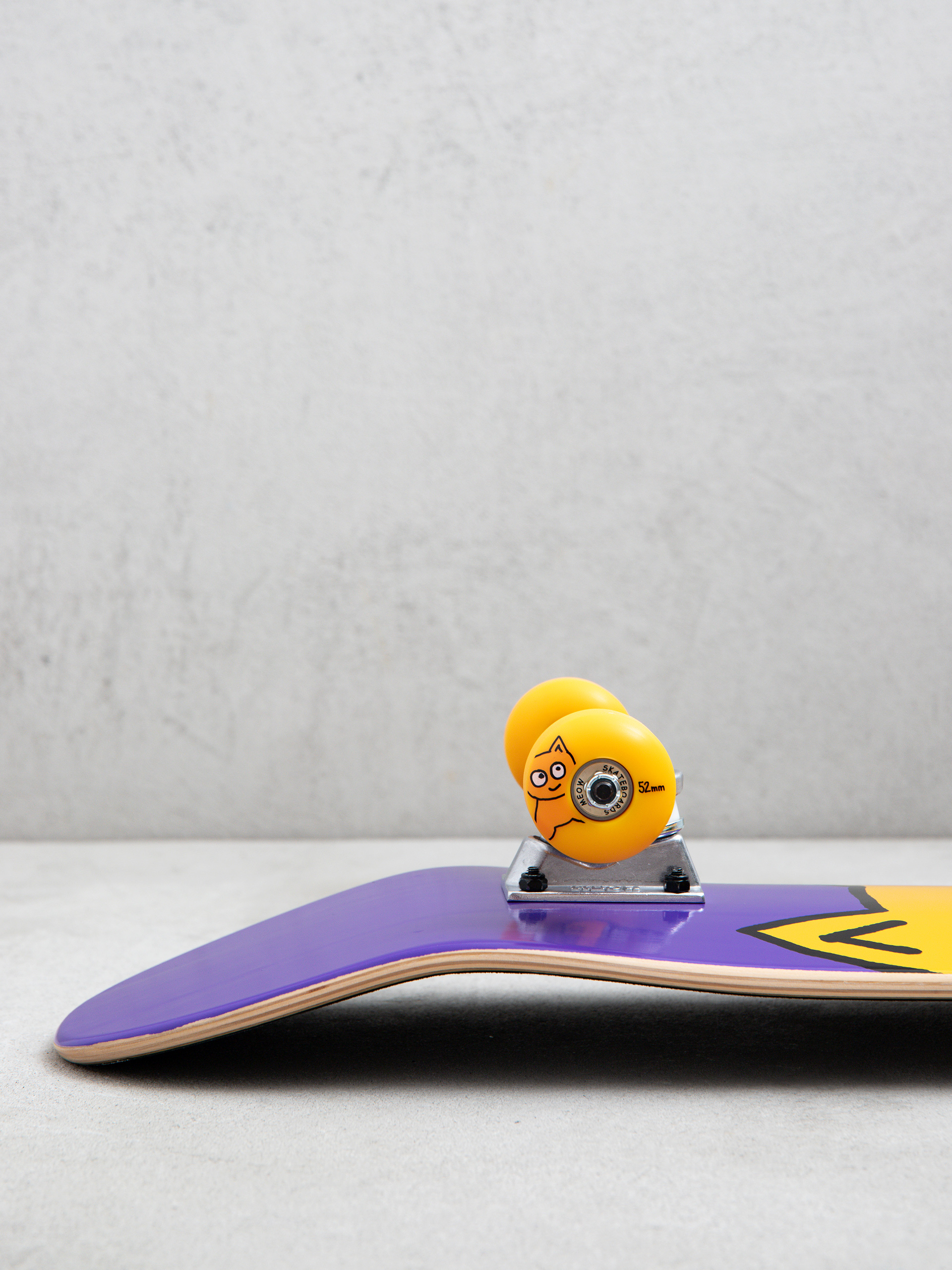 Skateboard Meow Skateboards Big Cat (purple)