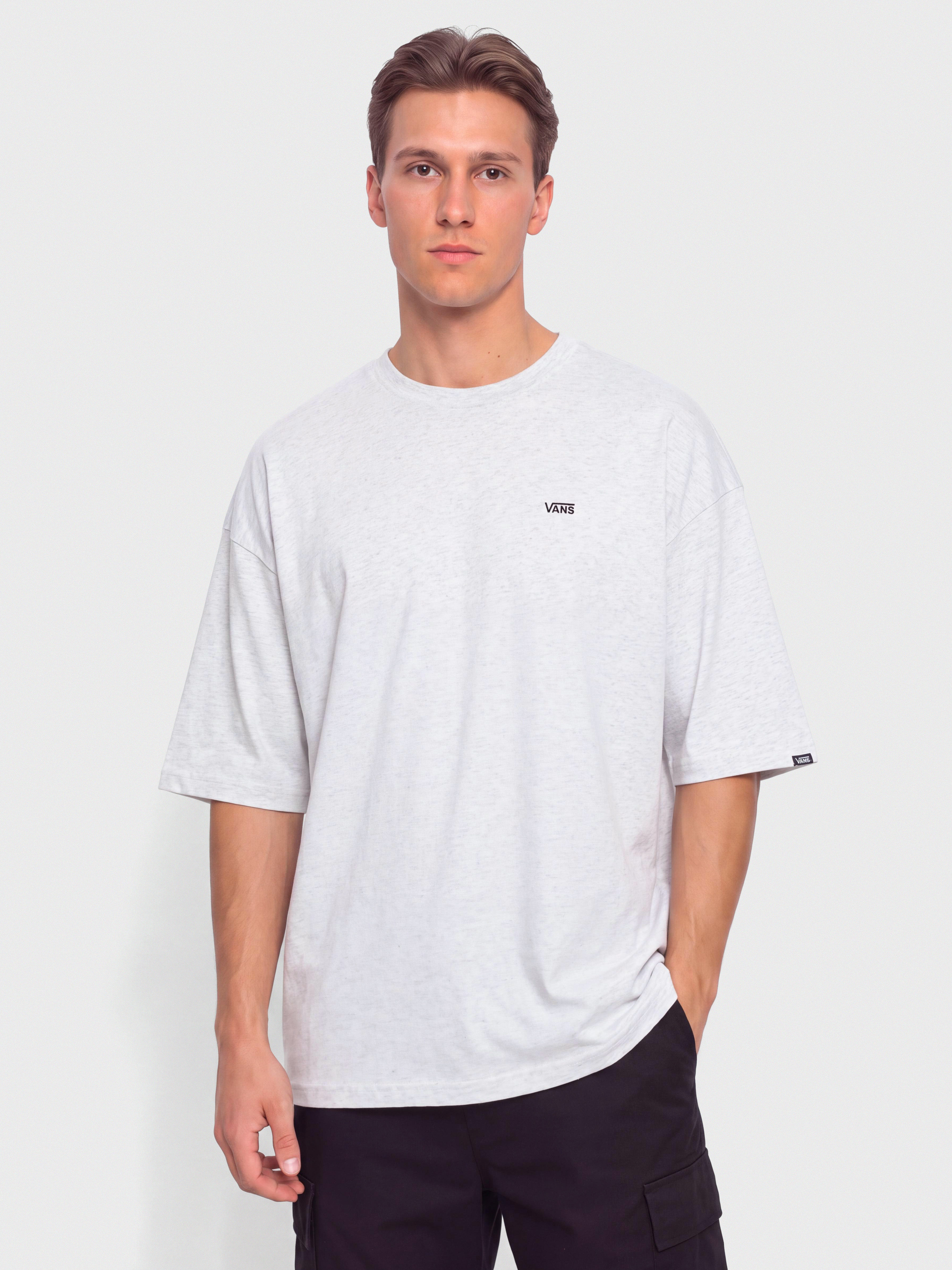 Tricou Vans Left Chest II Loose (light grey heather)