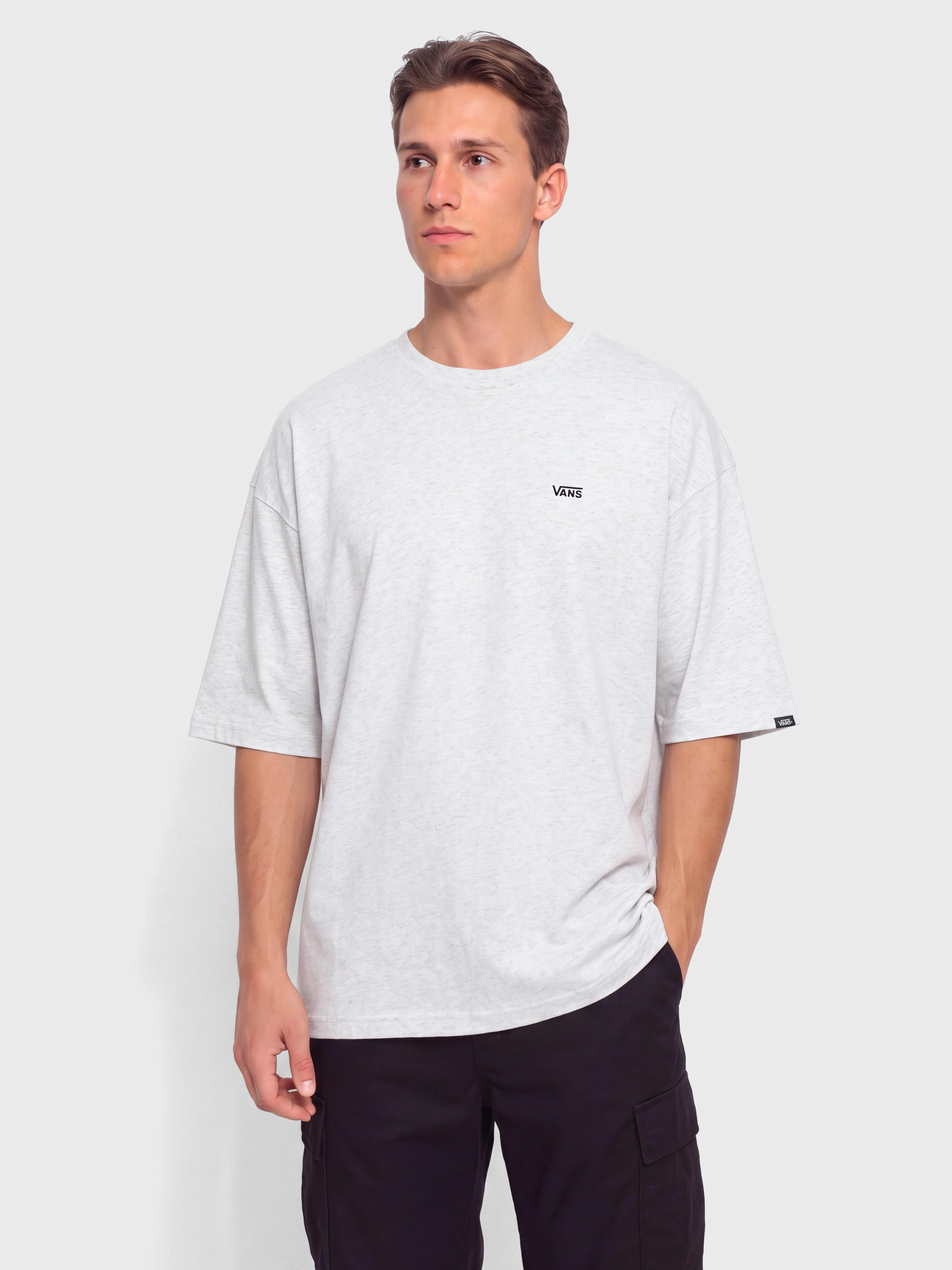 Tricou Vans Left Chest II Loose (light grey heather)