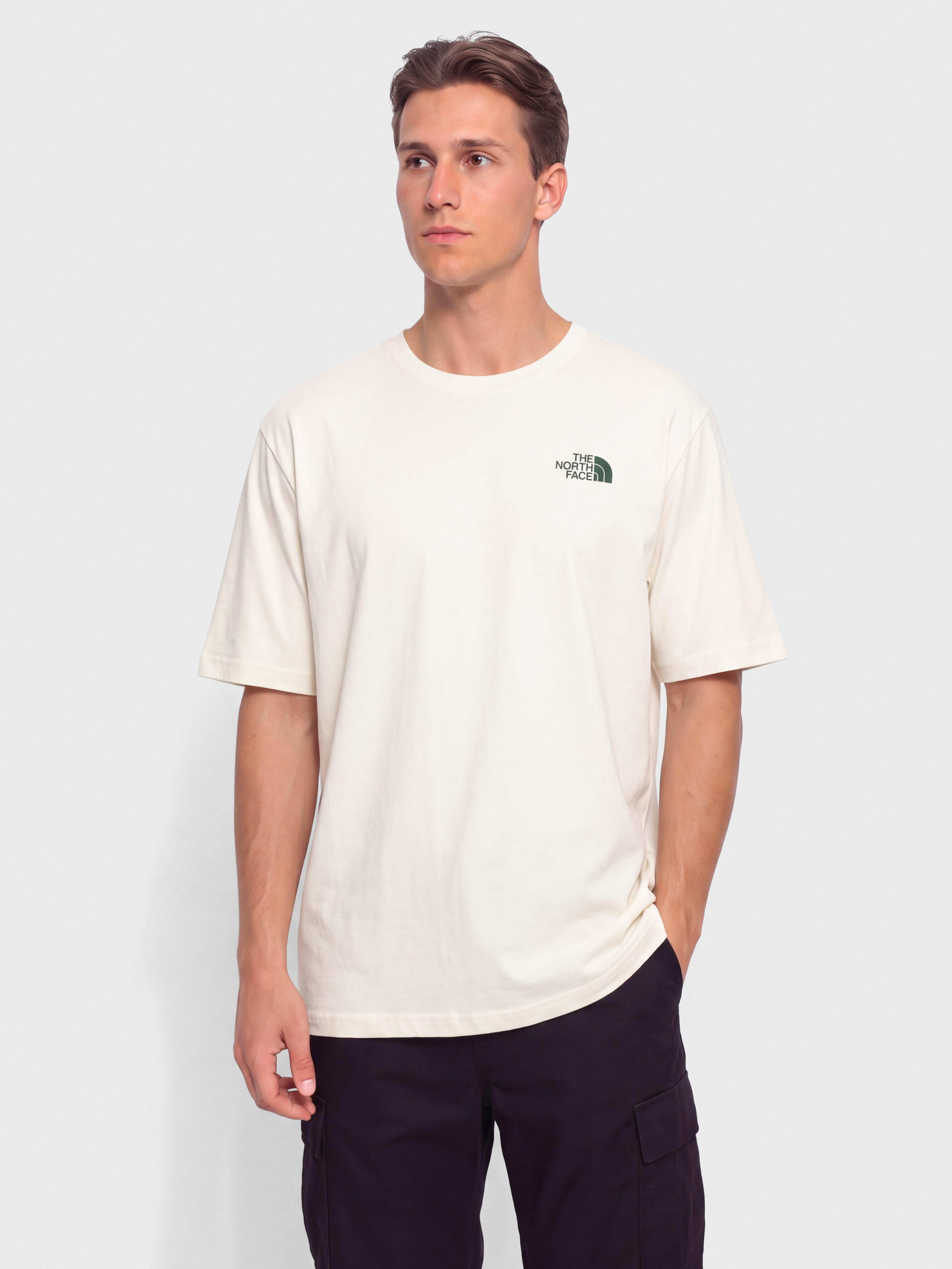 Tricou The North Face Retro Earth Relaxed (white dune)