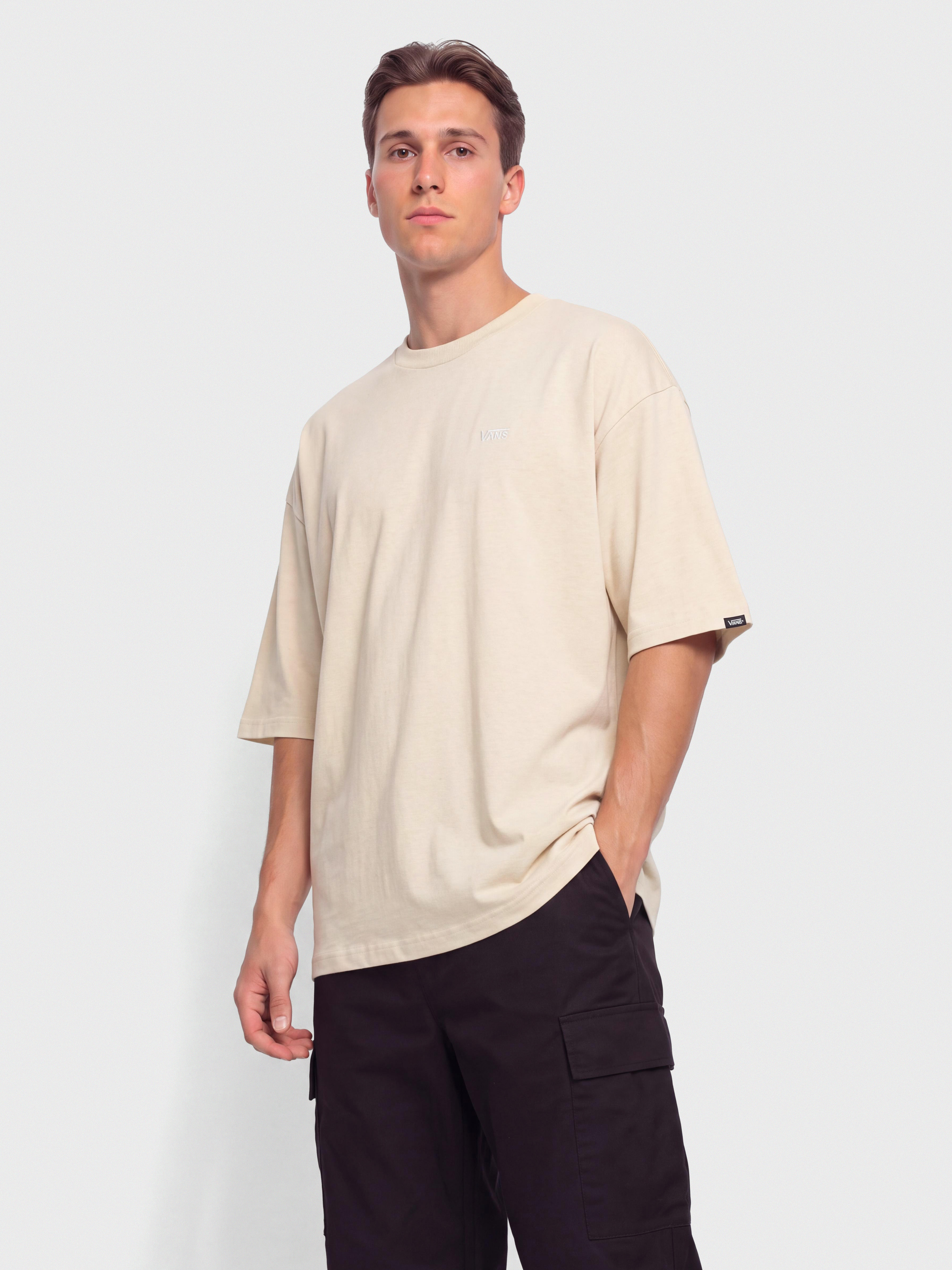 Tricou Vans Left Chest II Loose (oatmeal)