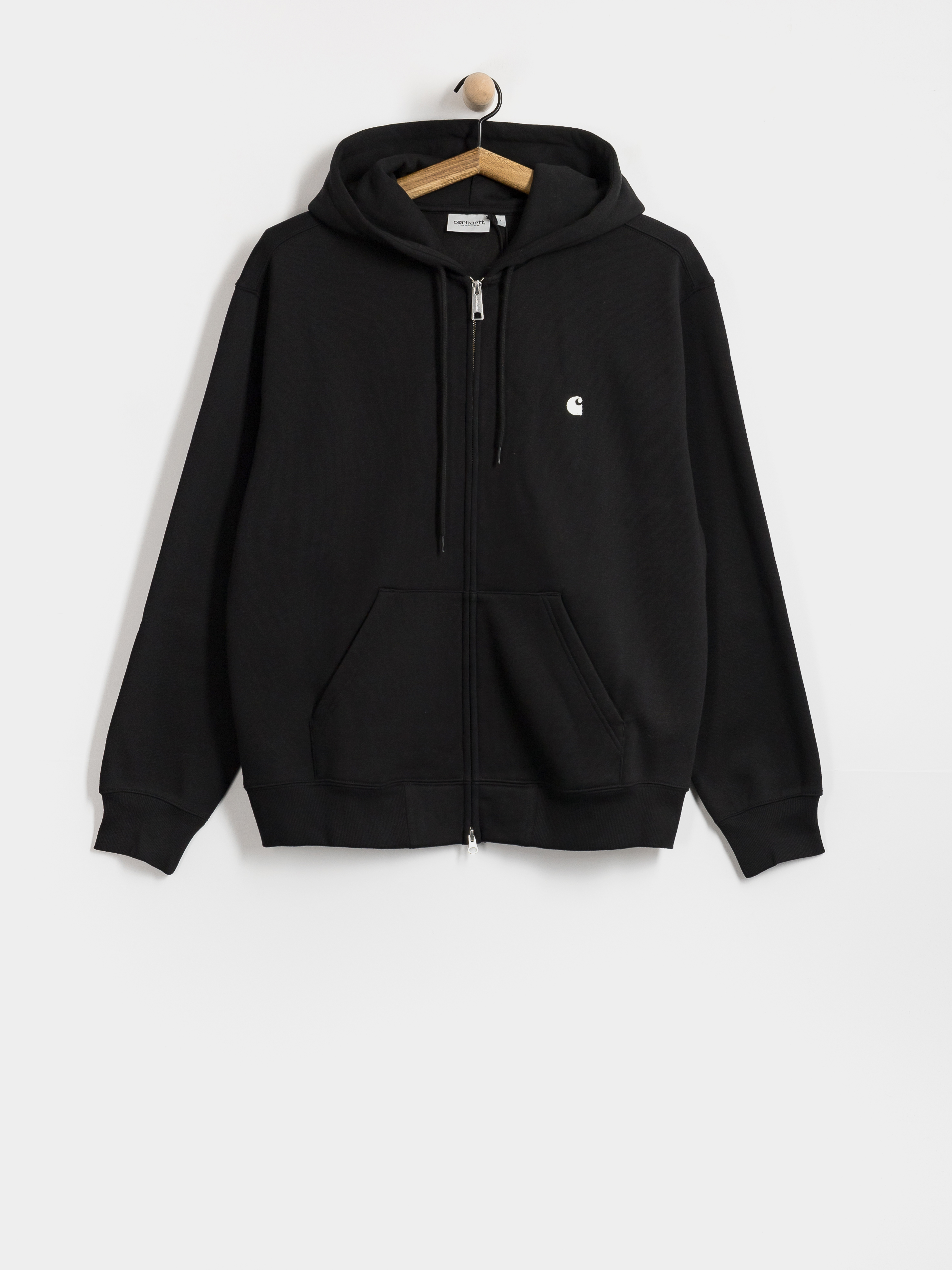 Hanorac cu glugă Carhartt WIP Mack ZHD (black/wax)
