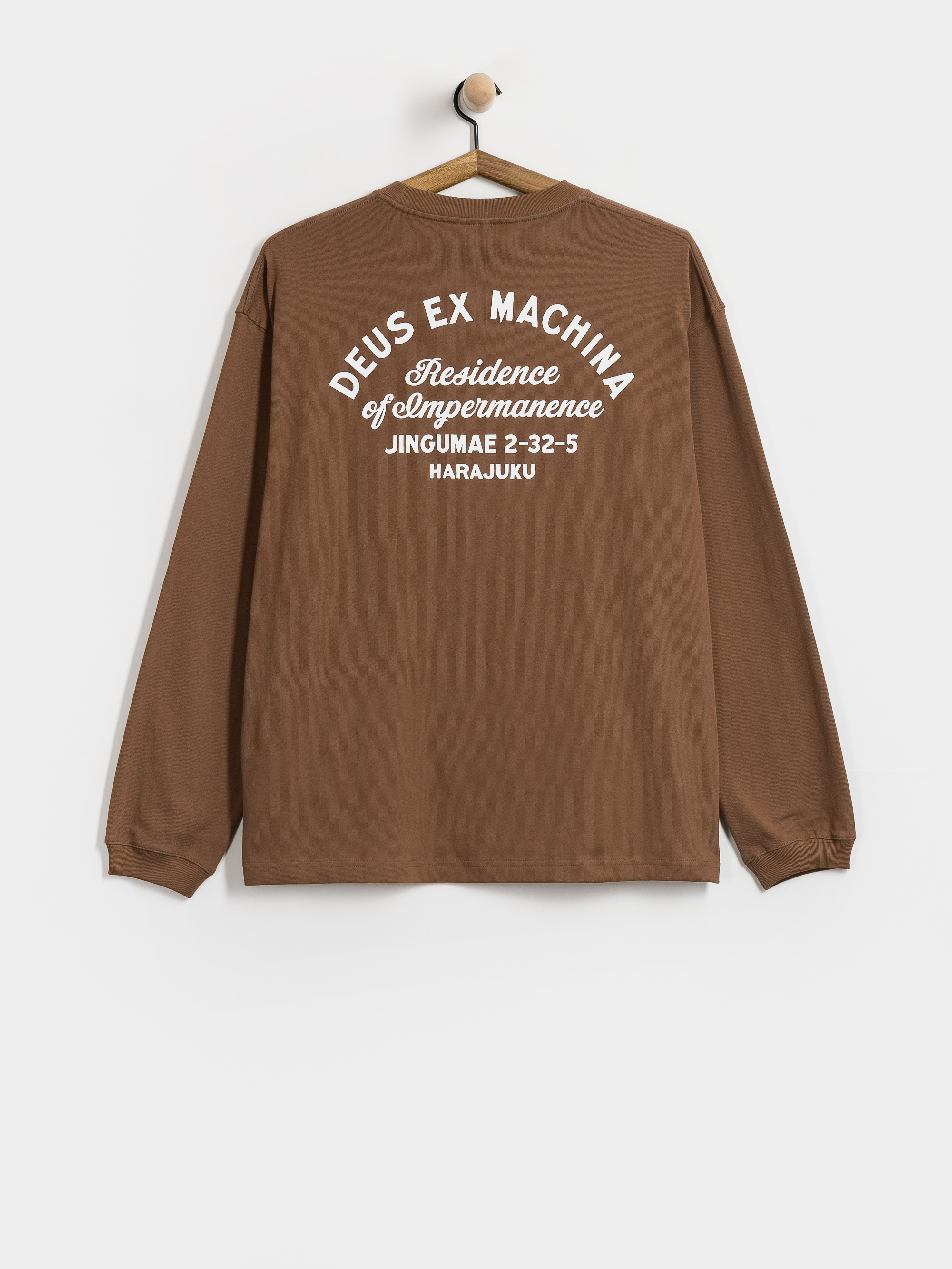 Longsleeve Deus Ex Machina Harajuku Sign (bison brown)