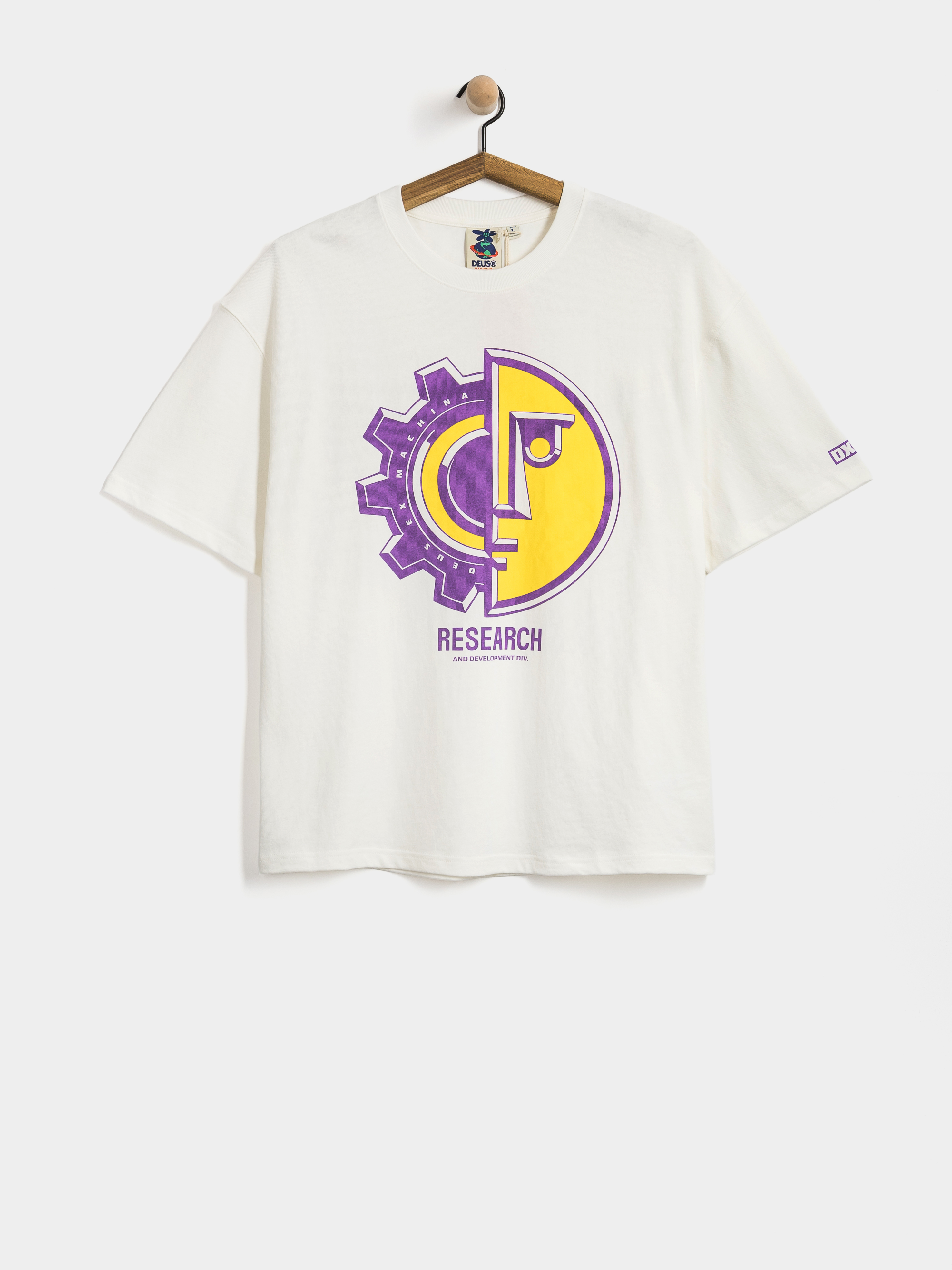 Tricou Deus Ex Machina Utility Os (vintage white)