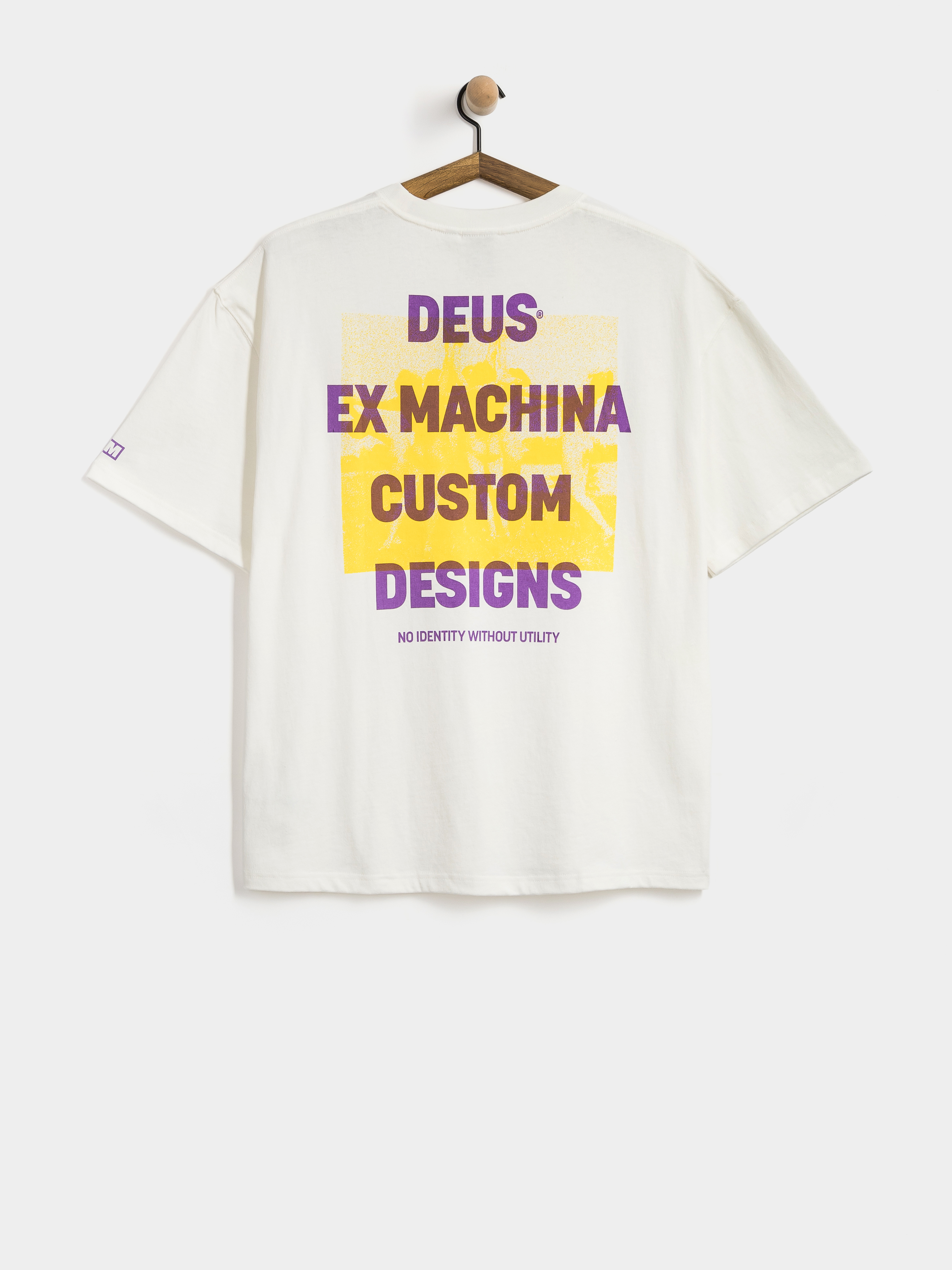 Tricou Deus Ex Machina Utility Os (vintage white)