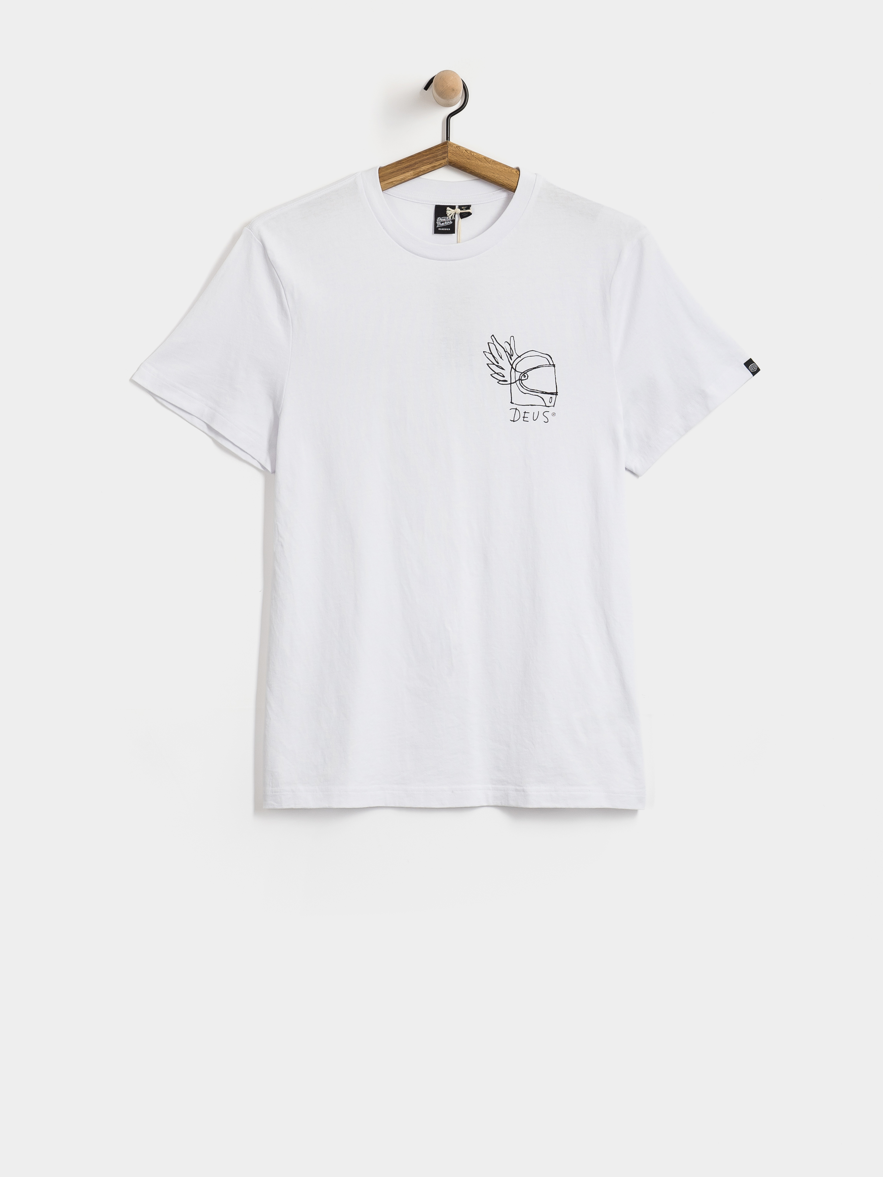Tricou Deus Ex Machina Harajuku Helmet (white)