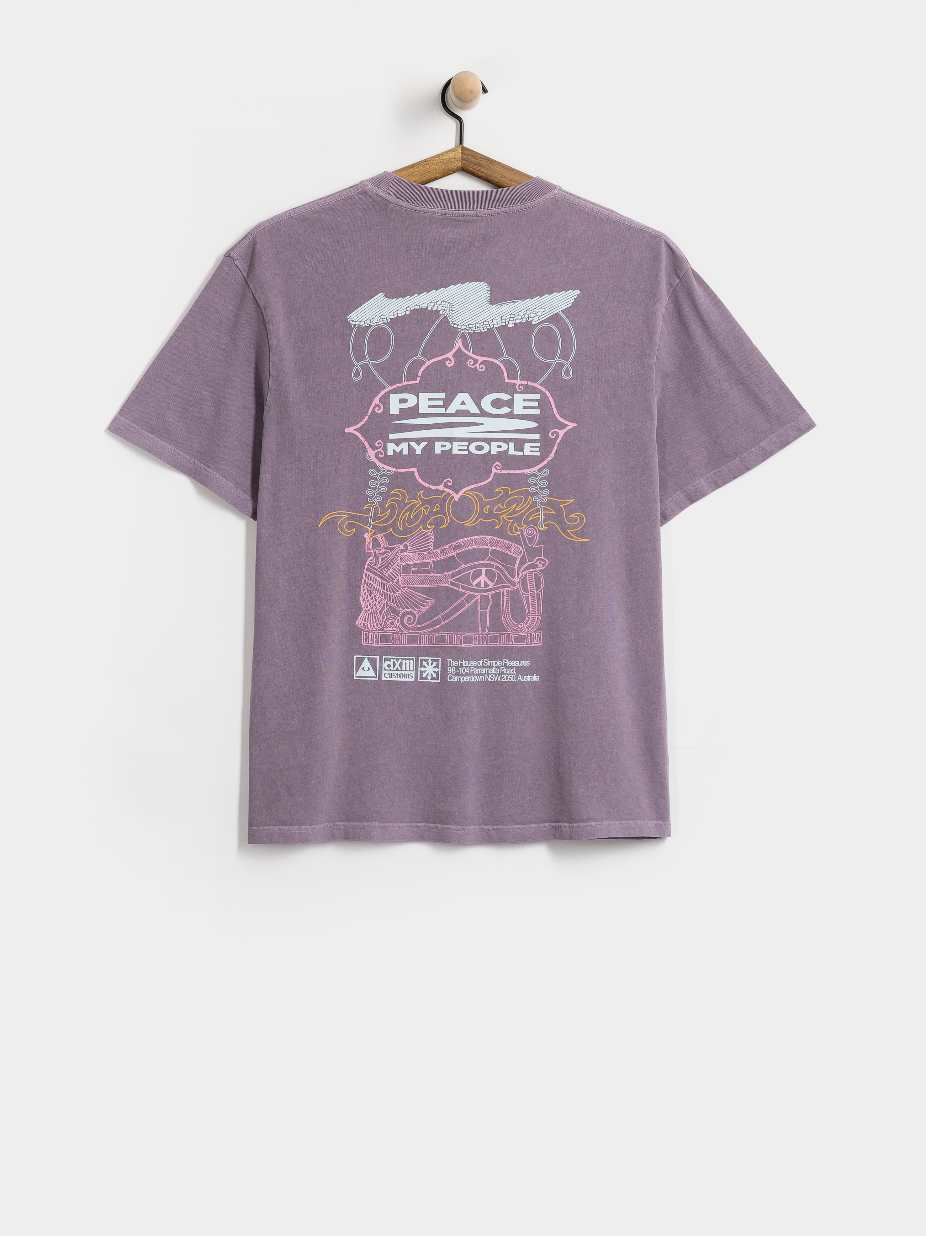 Tricou Deus Ex Machina Easy Peacey (grape purple)