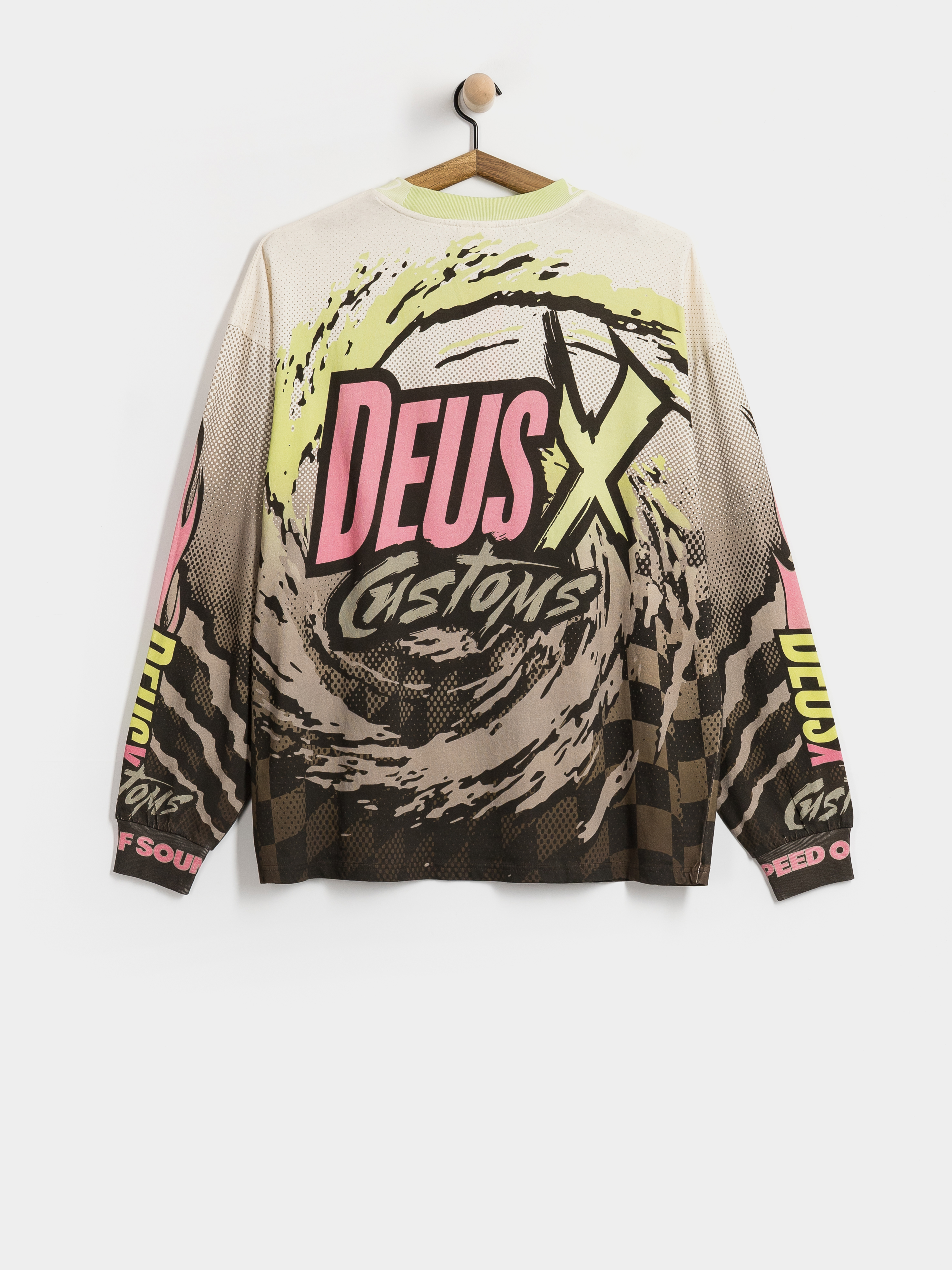 Longsleeve Deus Ex Machina Walkover Moto Jersey (brown earth)