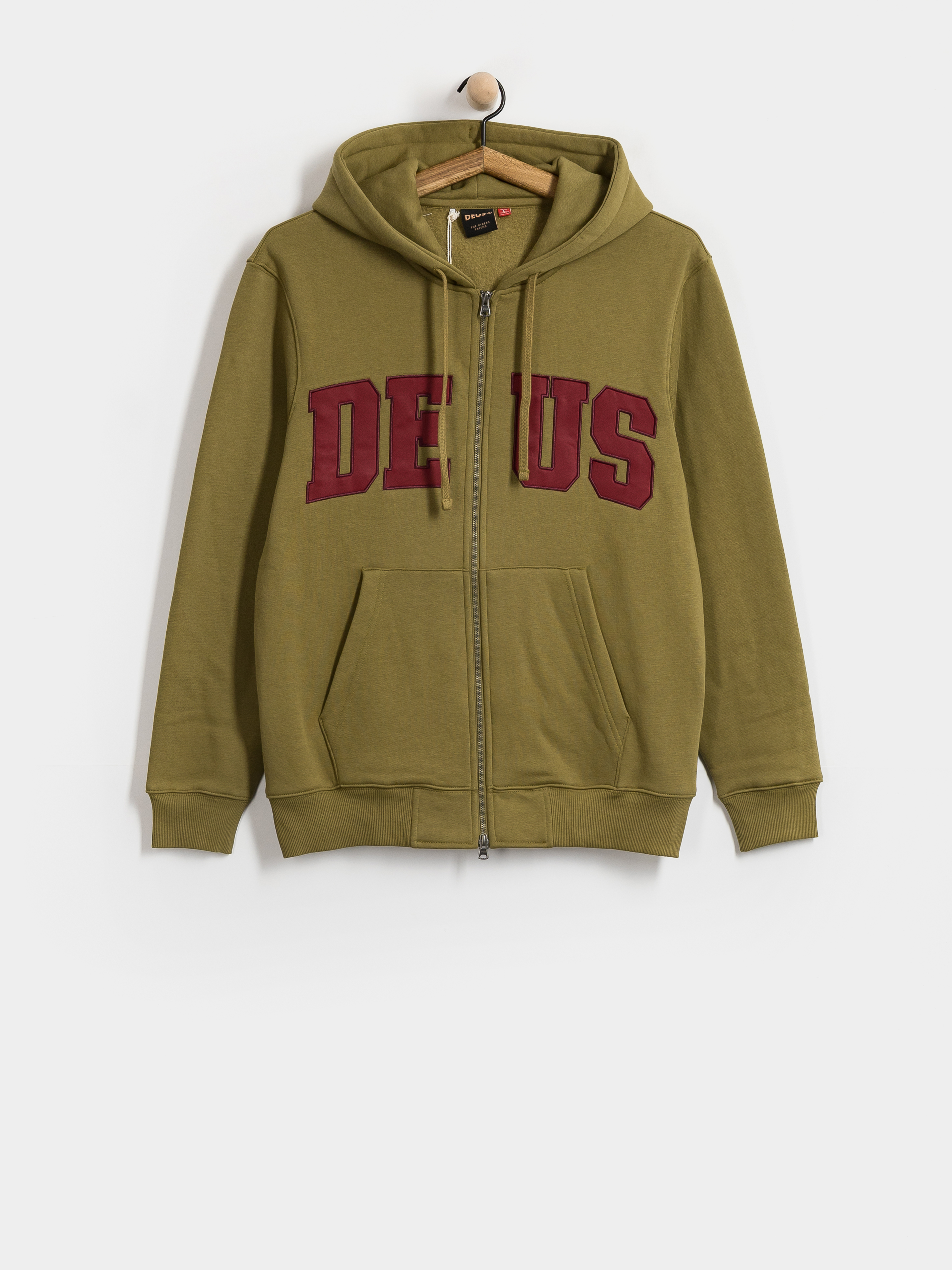 Hanorac cu glugă Deus Ex Machina Victory Lap ZHD (olive green)