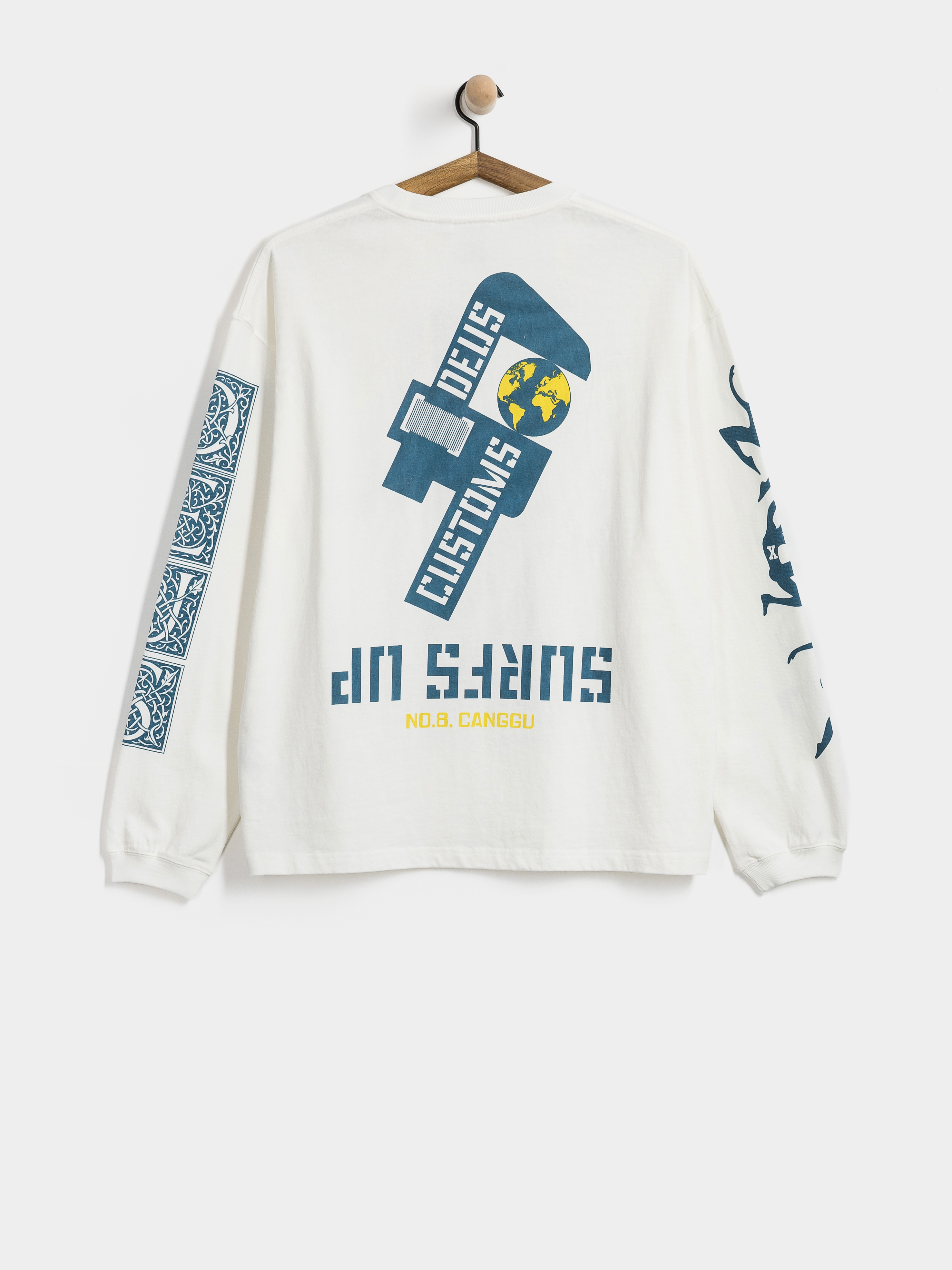 Longsleeve Deus Ex Machina Swell Maps Os (vintage white)