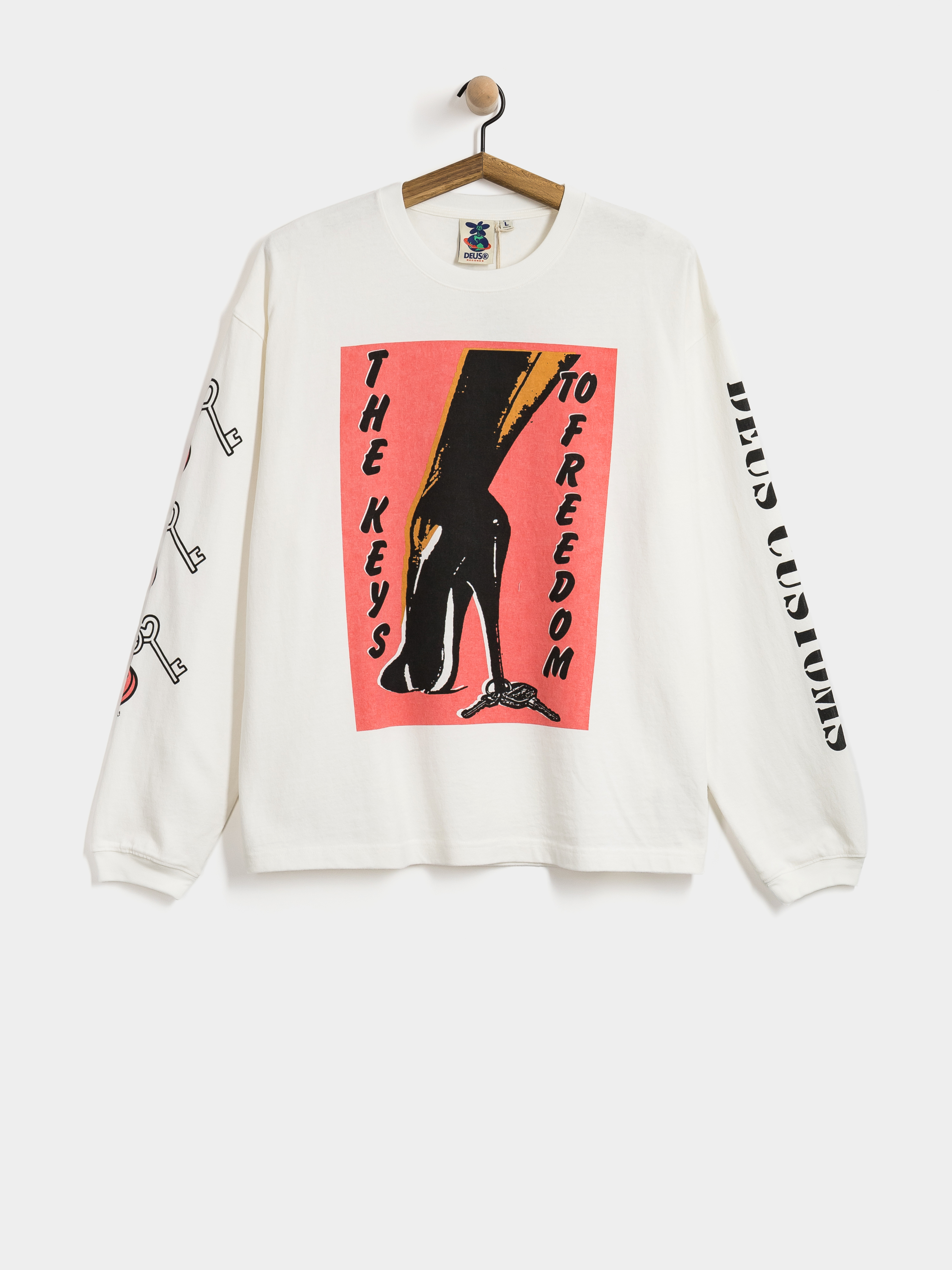 Longsleeve Deus Ex Machina Locket Os (vintage white)