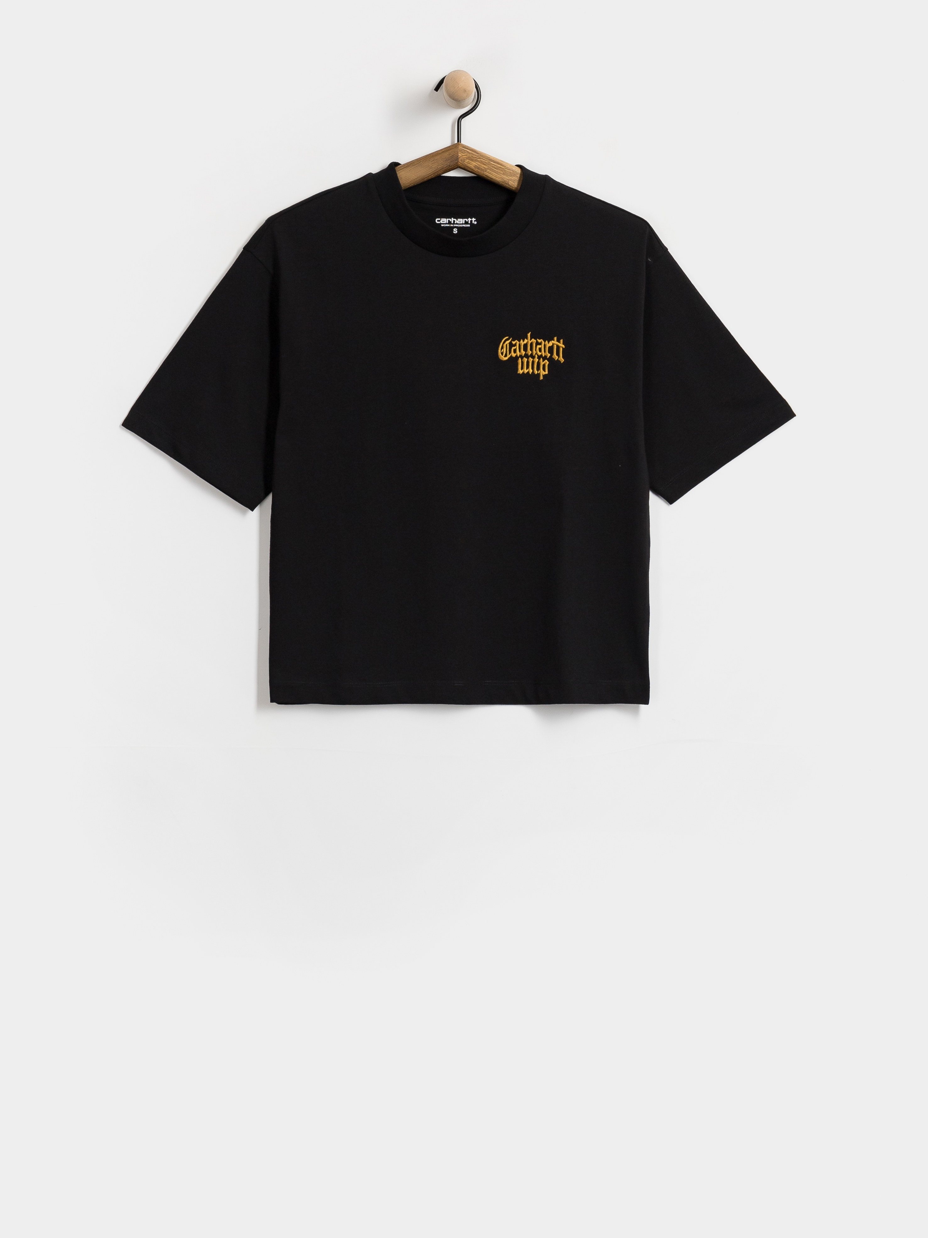 Tricou Carhartt WIP Blackletter Wmn (black)