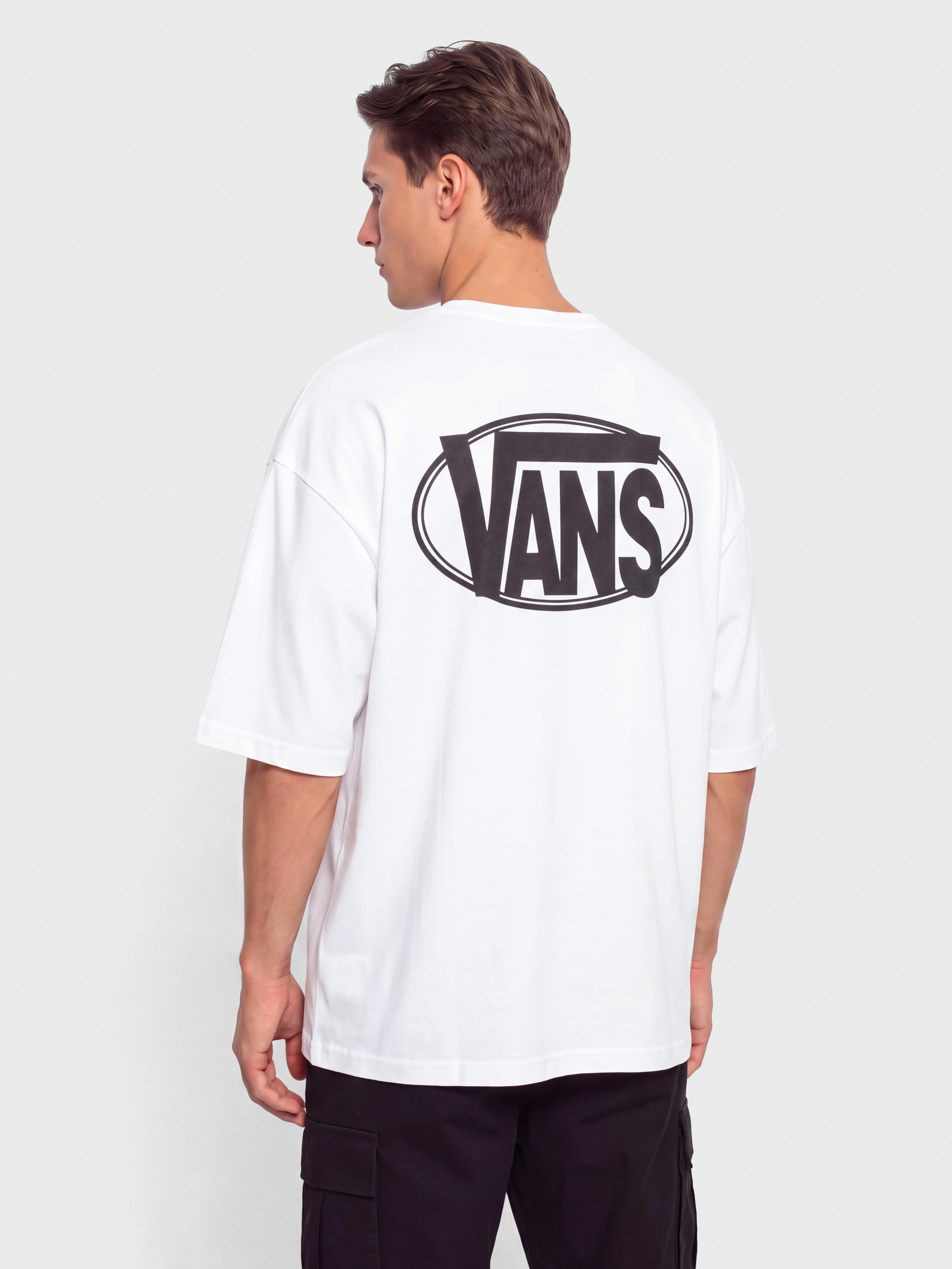 Tricou Vans Oval Logo Loose (white)