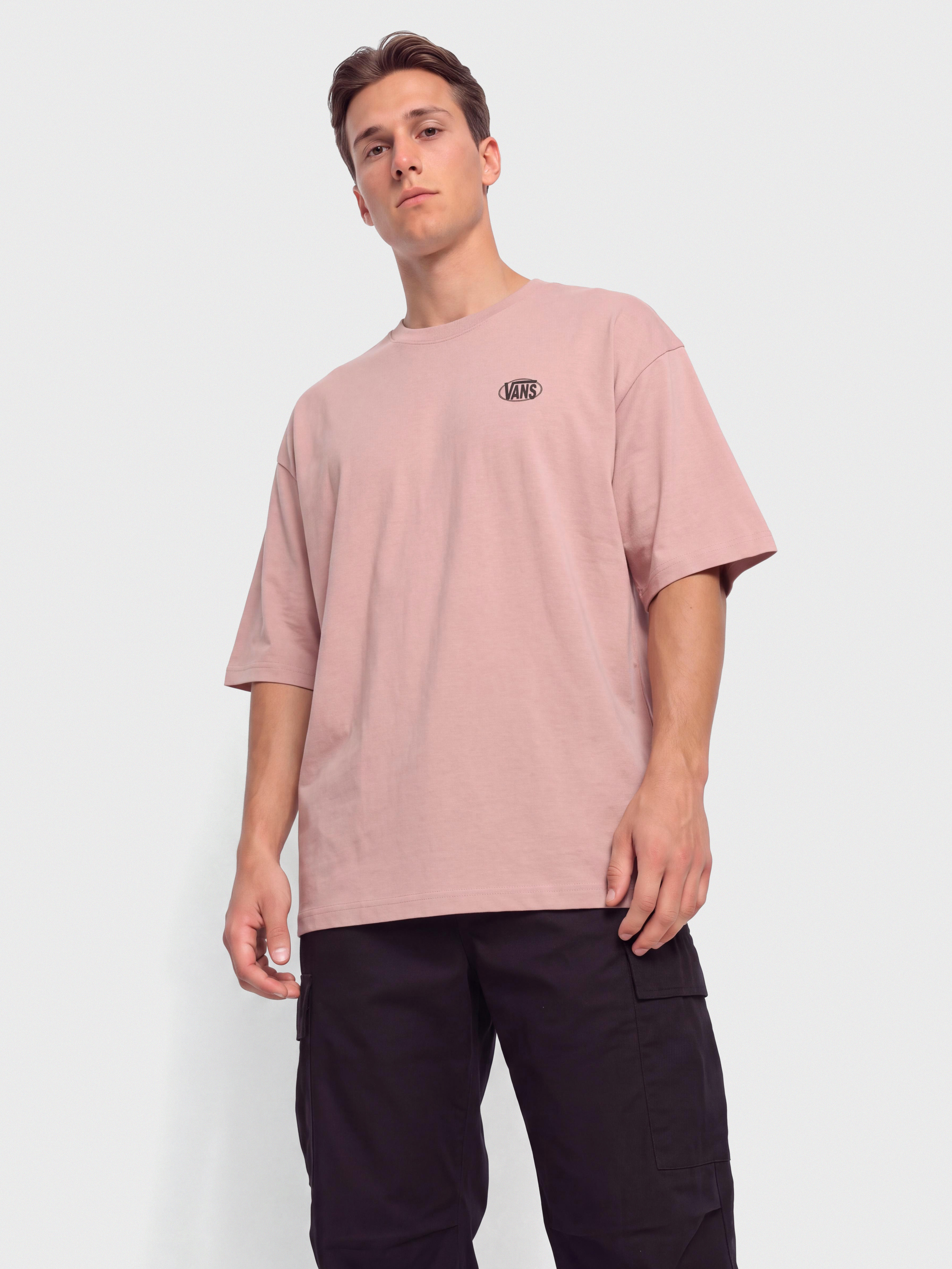 Tricou Vans Oval Logo Loose (misty mauve)