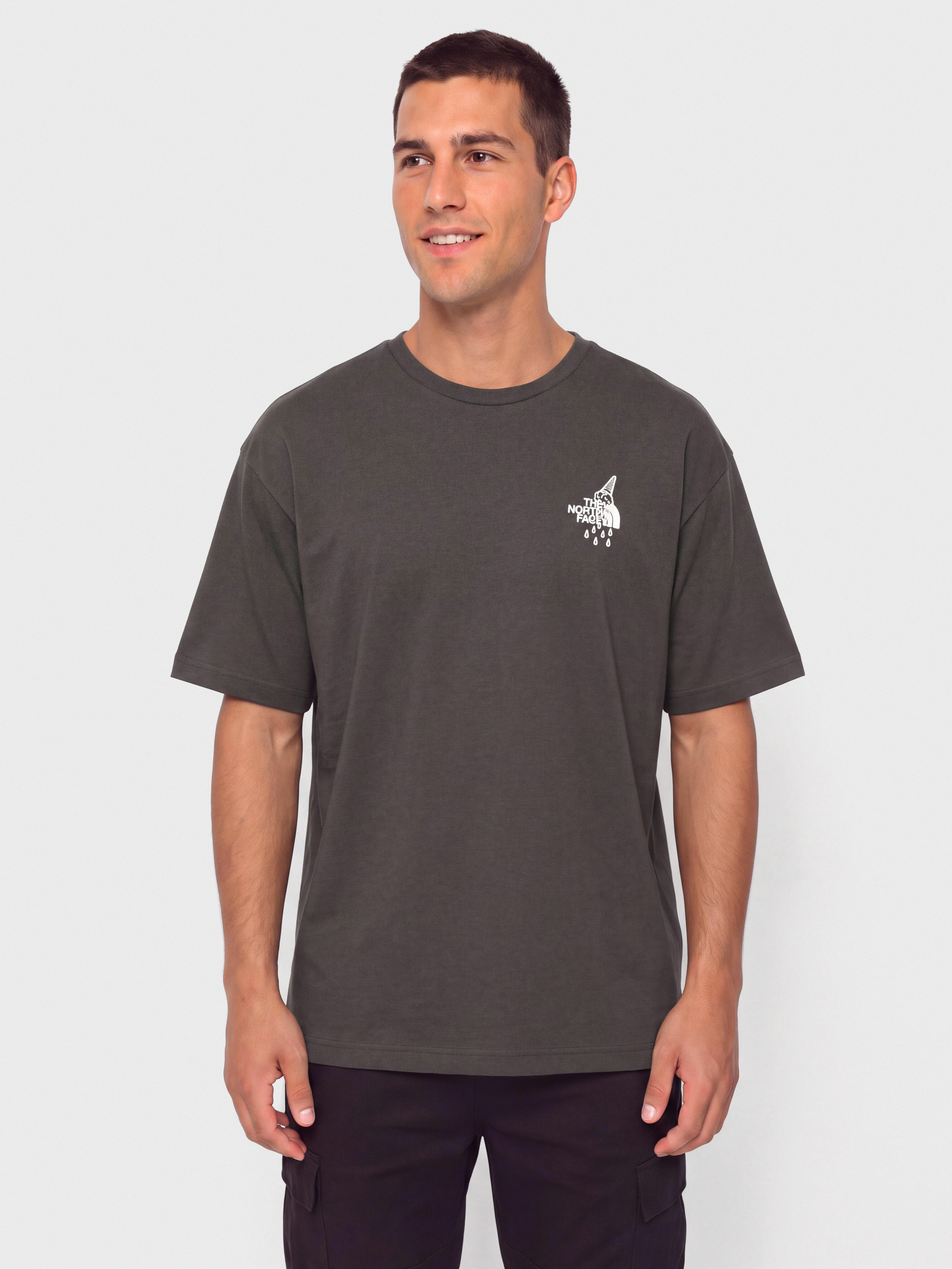 Tricou The North Face Powder Days Relaxed Graphic (asphalt grey)