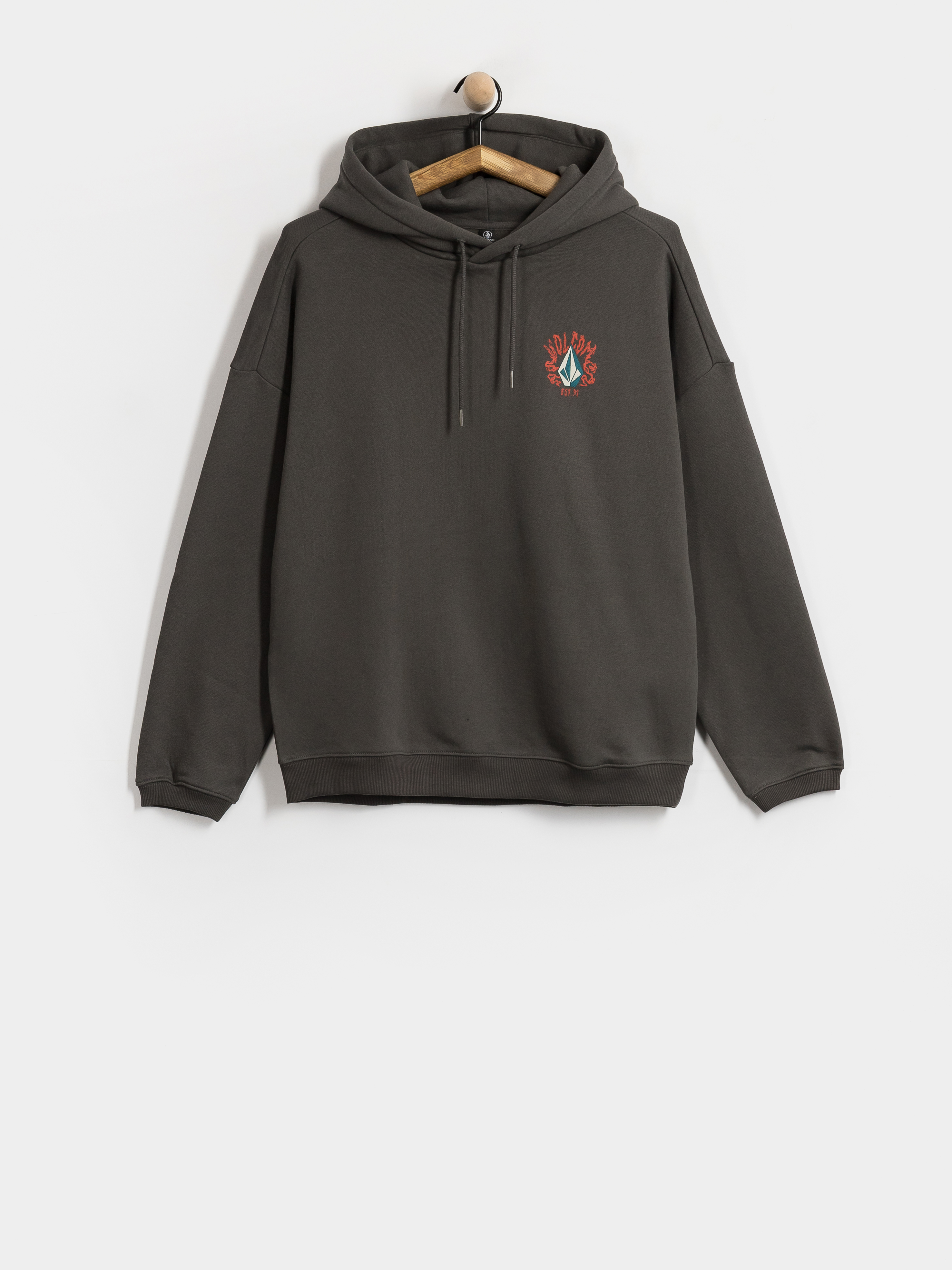 Hanorac cu glugă Volcom Radical Daze Up HD Wmn (black)