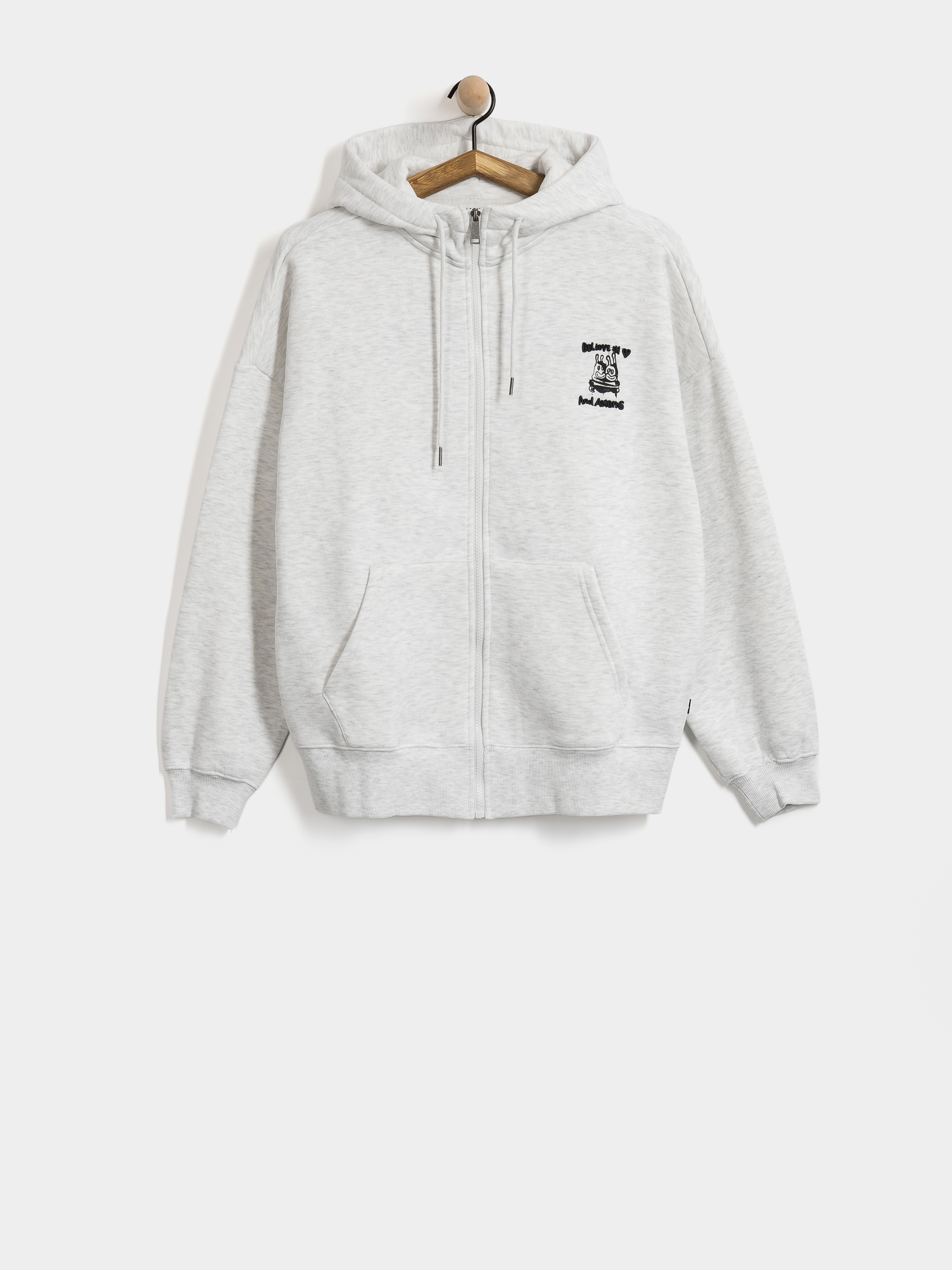 Hanorac cu glugă Volcom Fa Ozzy ZHD Wmn (bone heather)