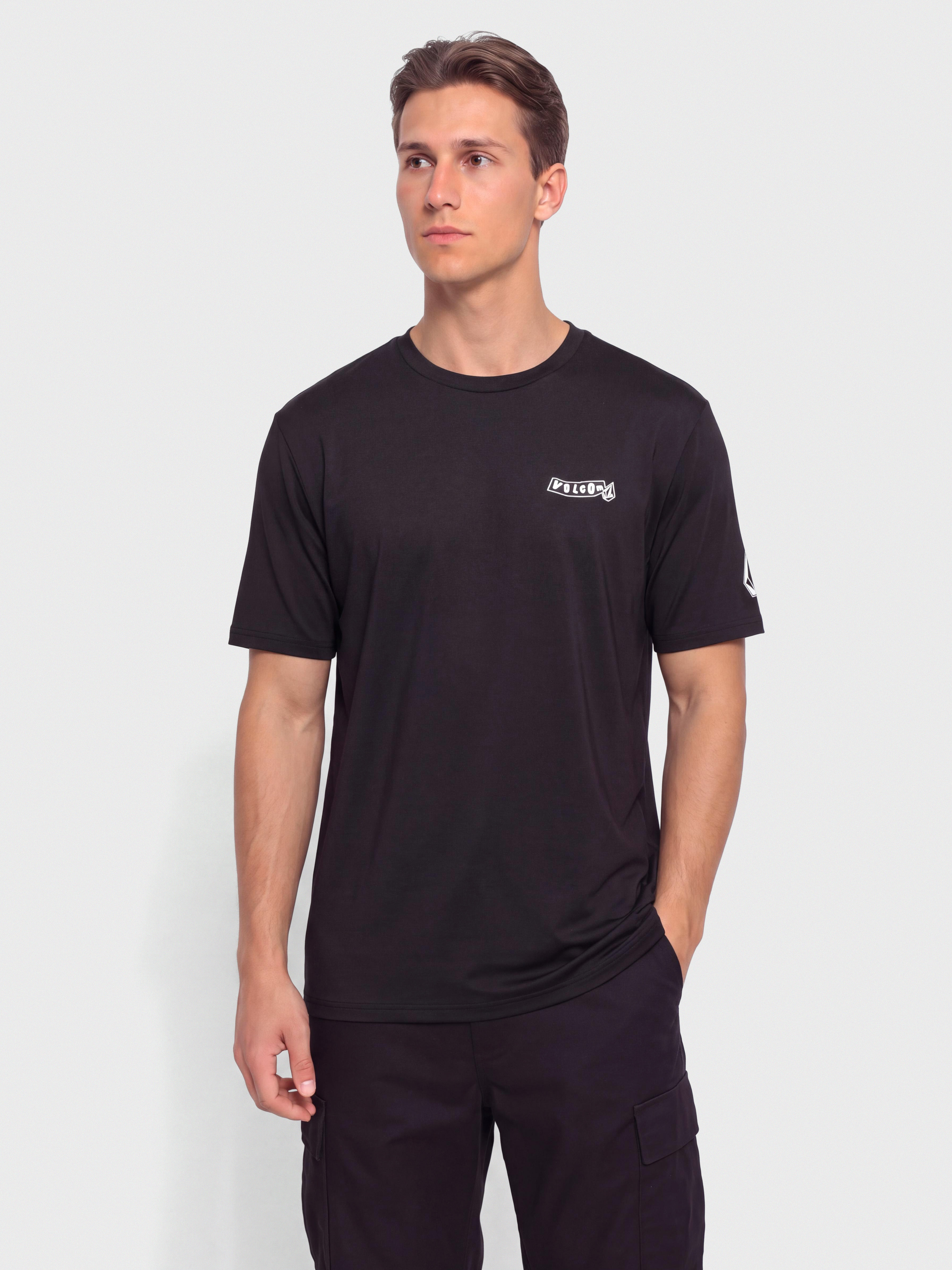 Tricou Volcom Pistol Surf Lycra (black)