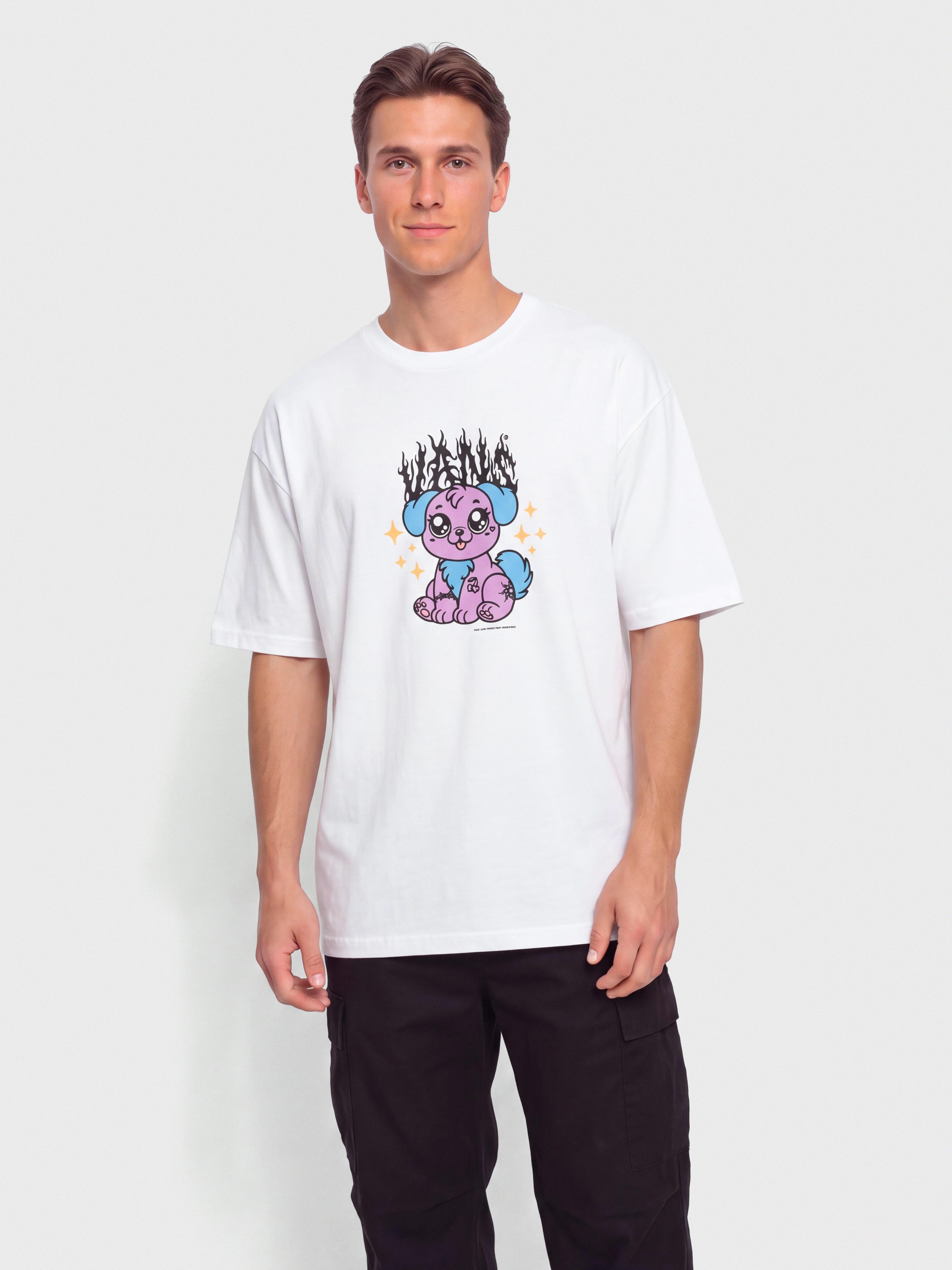 Tricou Vans Puppy Loose (white)
