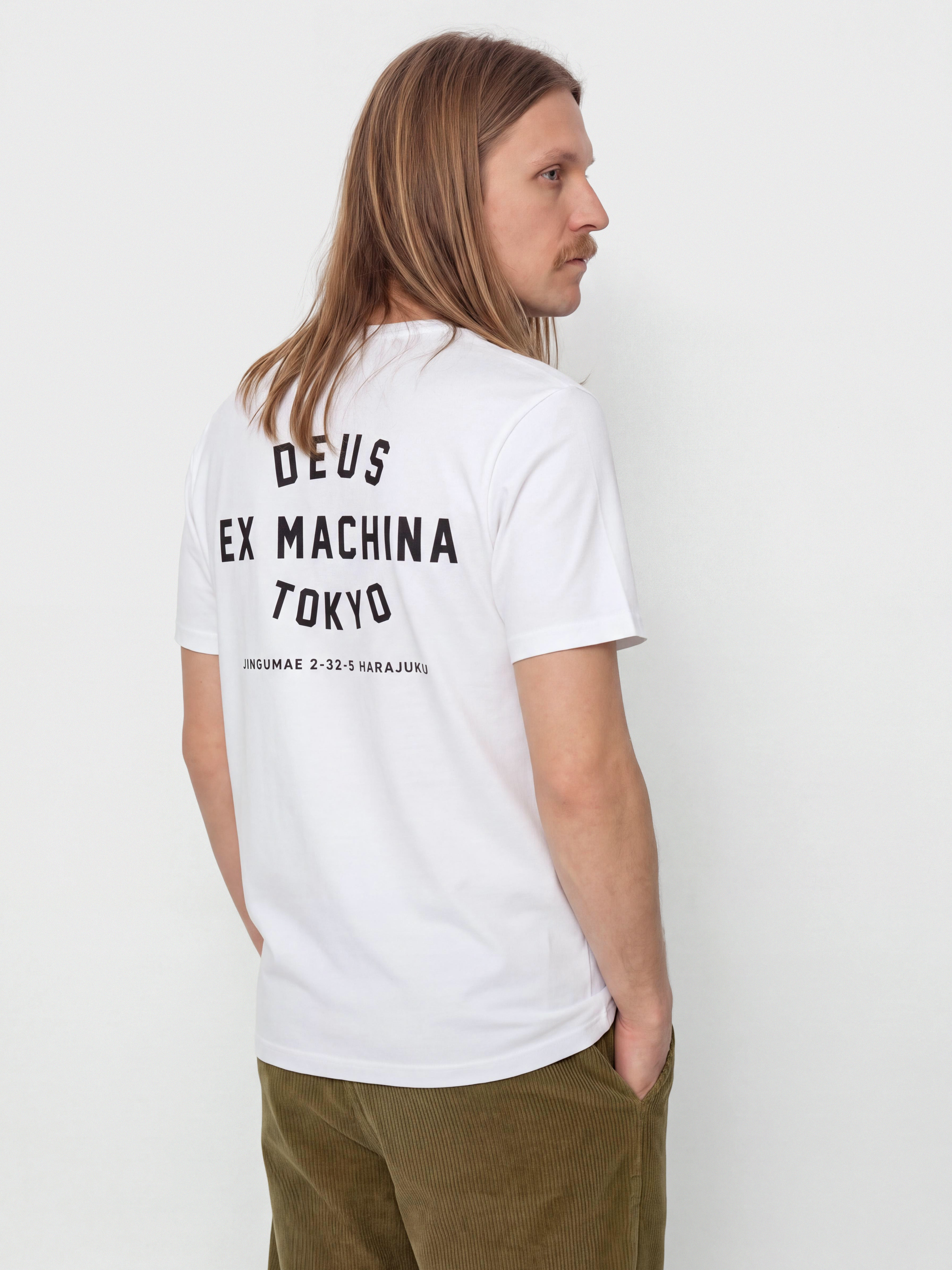 Tricou Deus Ex Machina Harajuku Helmet (white)