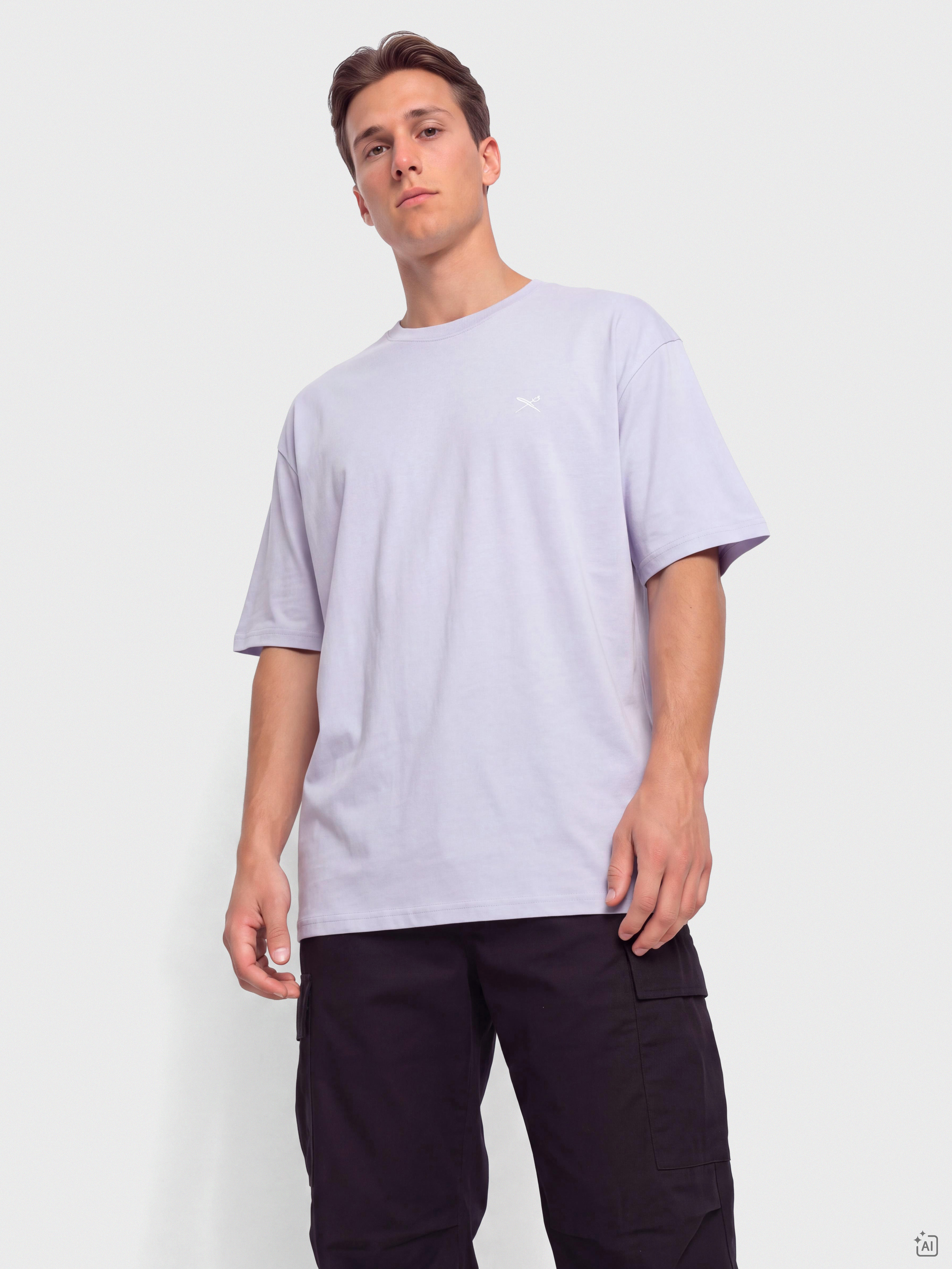 Tricou Iriedaily Mini Flag Relaxed (light lilac)