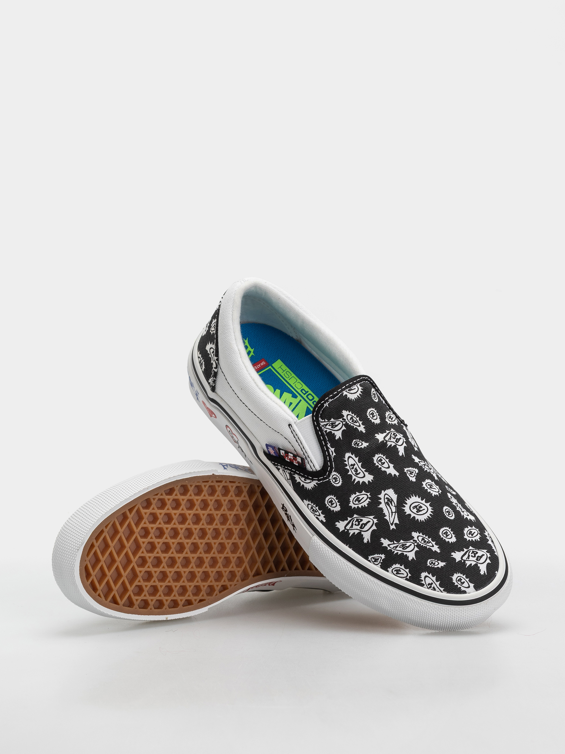 Pantofi Vans Skate Slip On Punk&Yo (black/white)