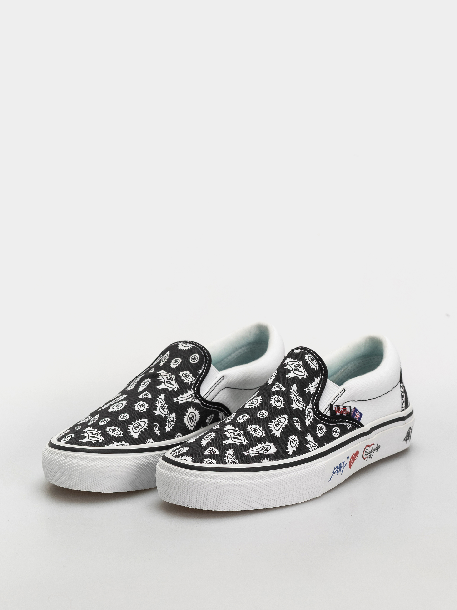Pantofi Vans Skate Slip On Punk&Yo (black/white)