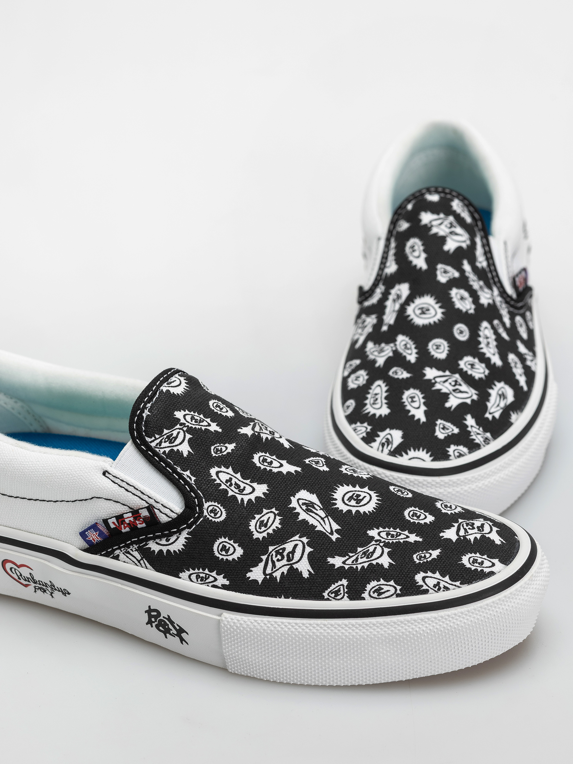 Pantofi Vans Skate Slip On Punk&Yo (black/white)