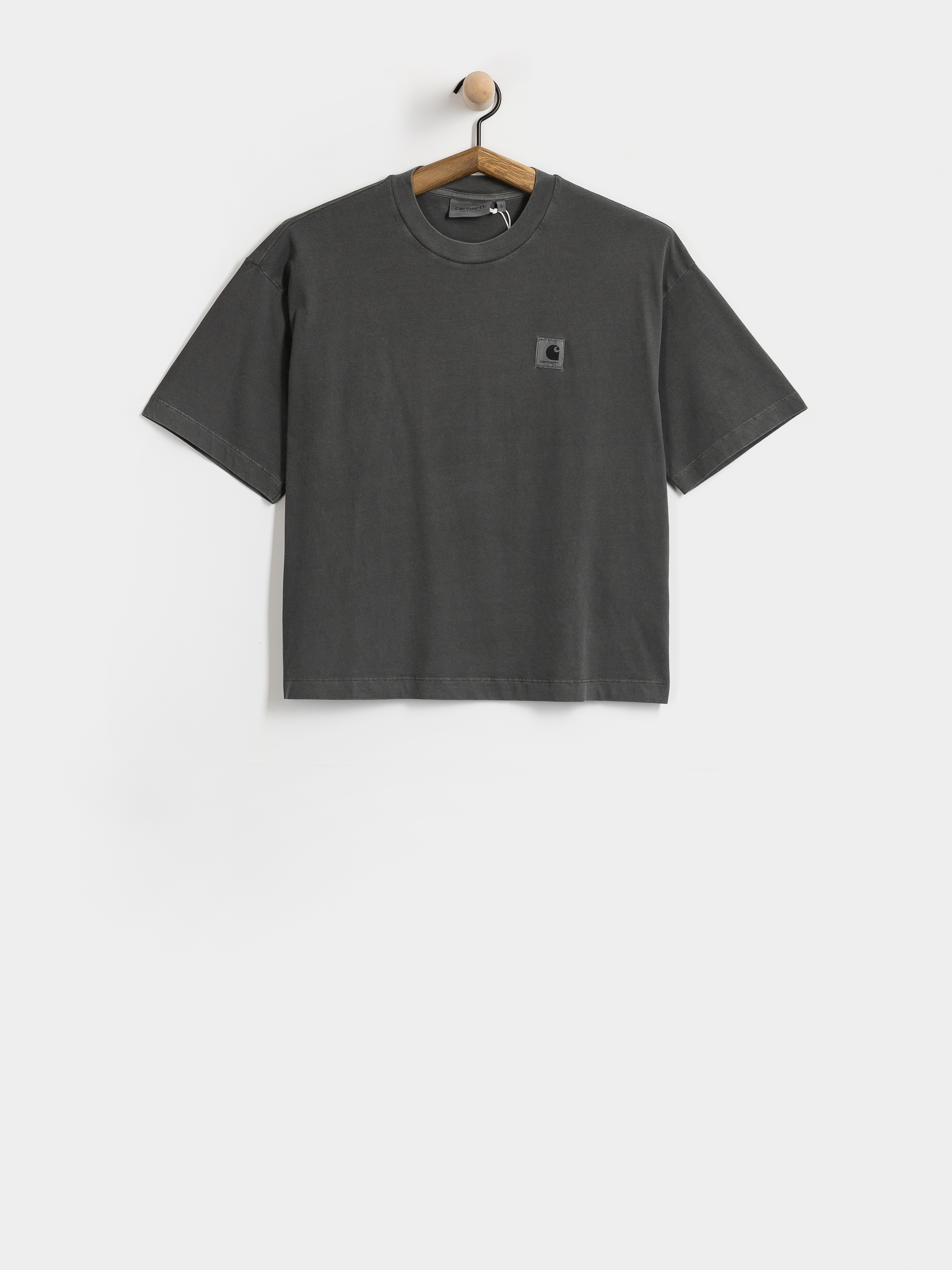 Tricou Carhartt WIP Nelson Wmn (black/garment dyed)