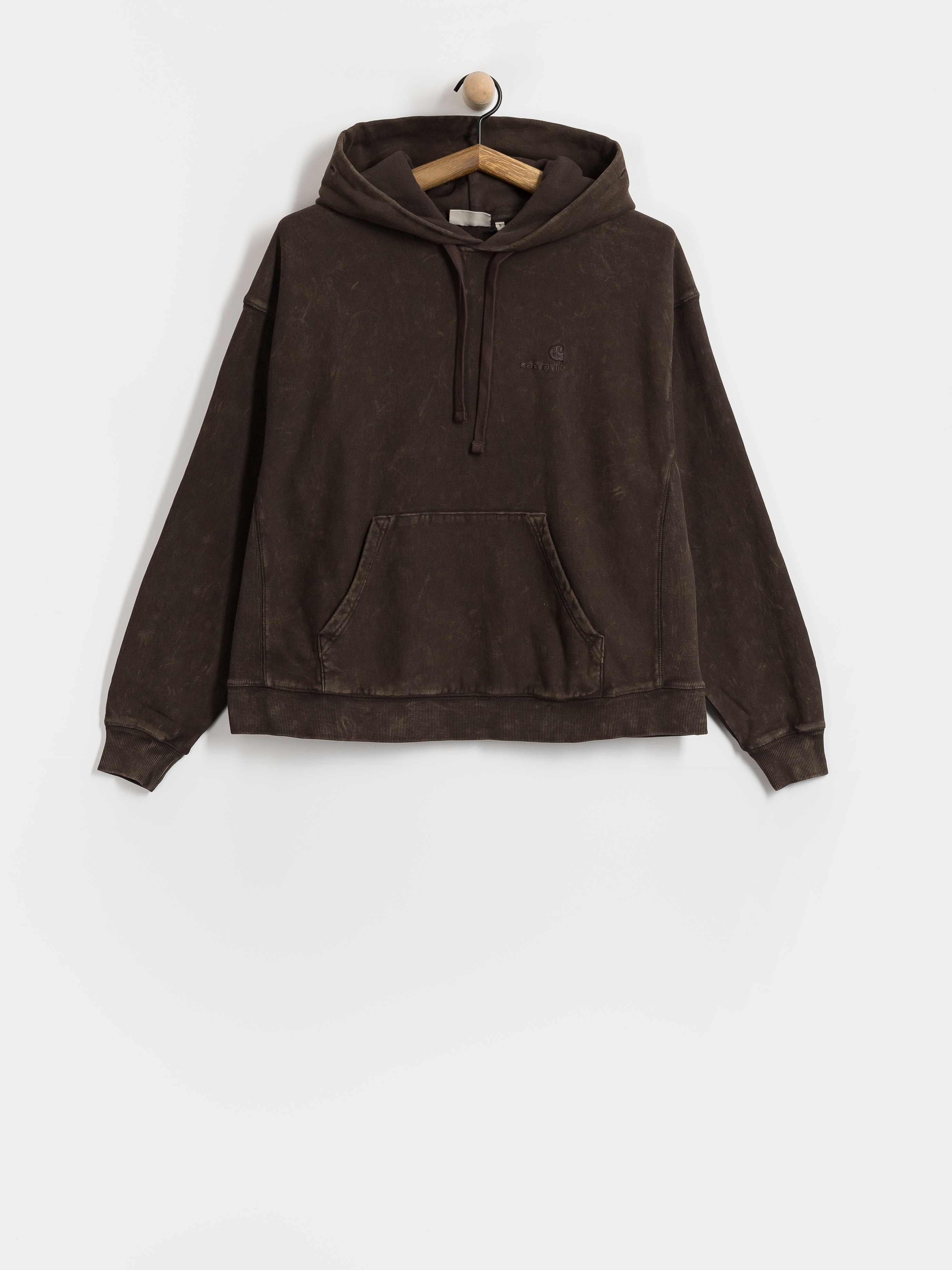 Hanorac cu glugă Carhartt WIP Lambert HD Wmn (tobacco/moon wash)